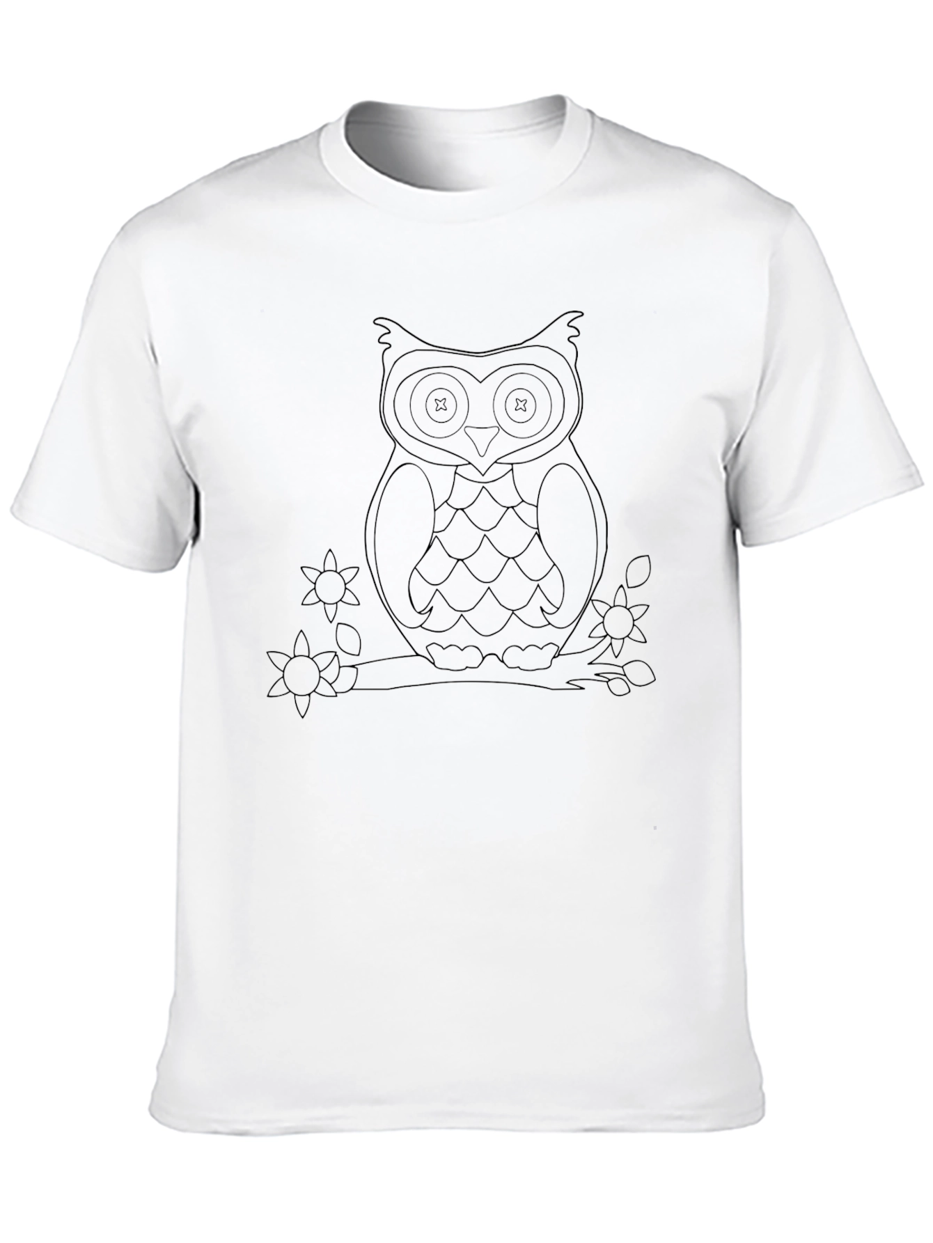 Owl Graphic Black T-Shirt