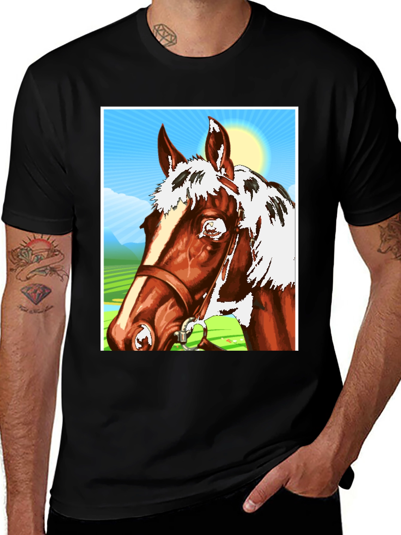 Horse Graphic T-Shirt - Equestrian Style
