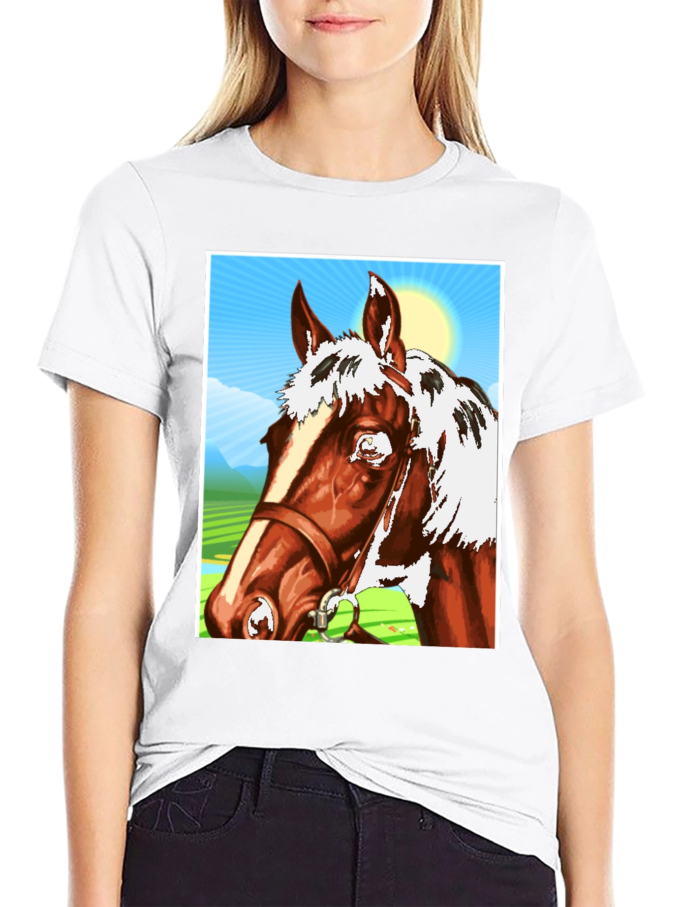 Horse Graphic T-Shirt - Equestrian Style