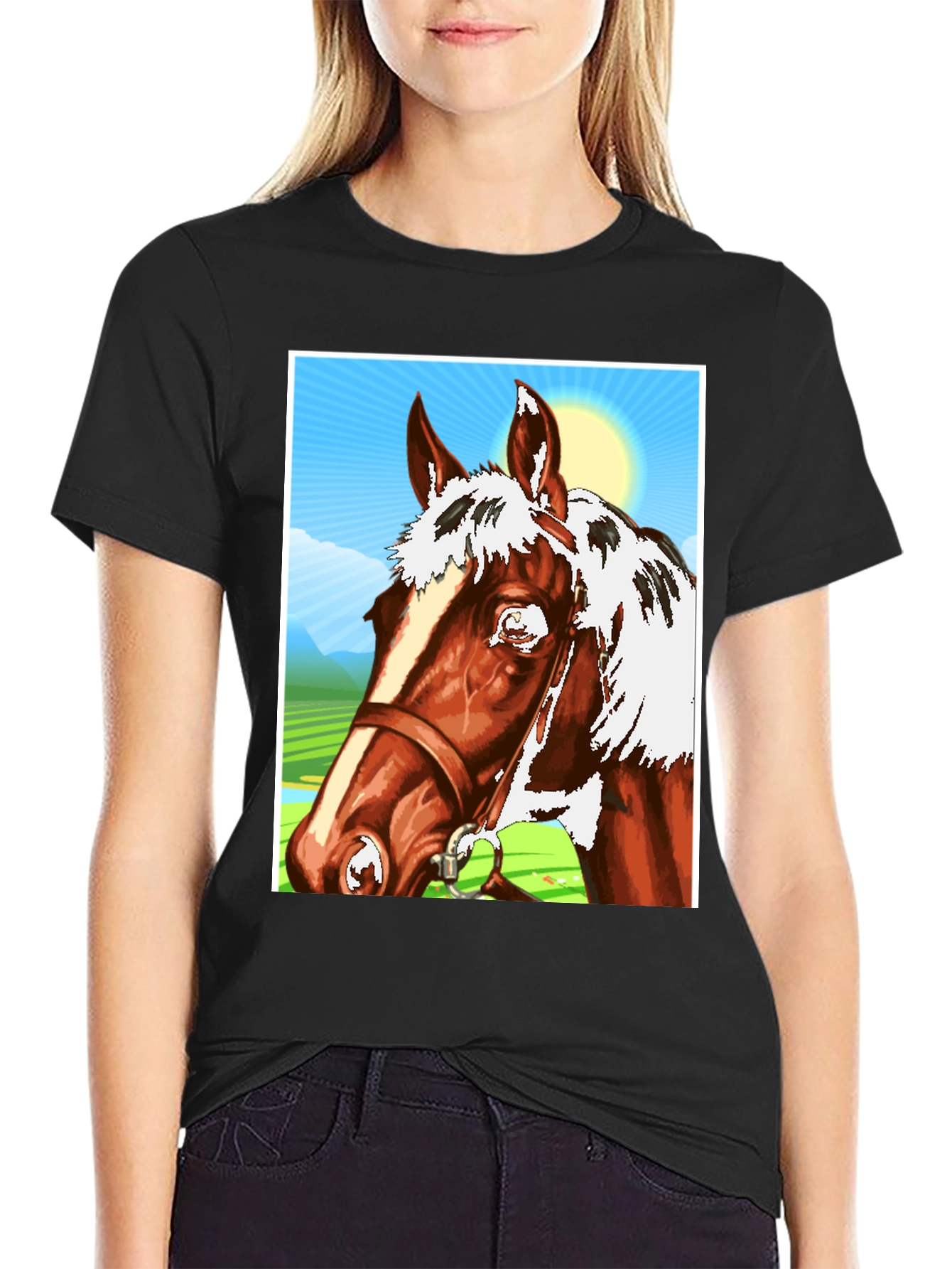 Horse Graphic T-Shirt - Equestrian Style