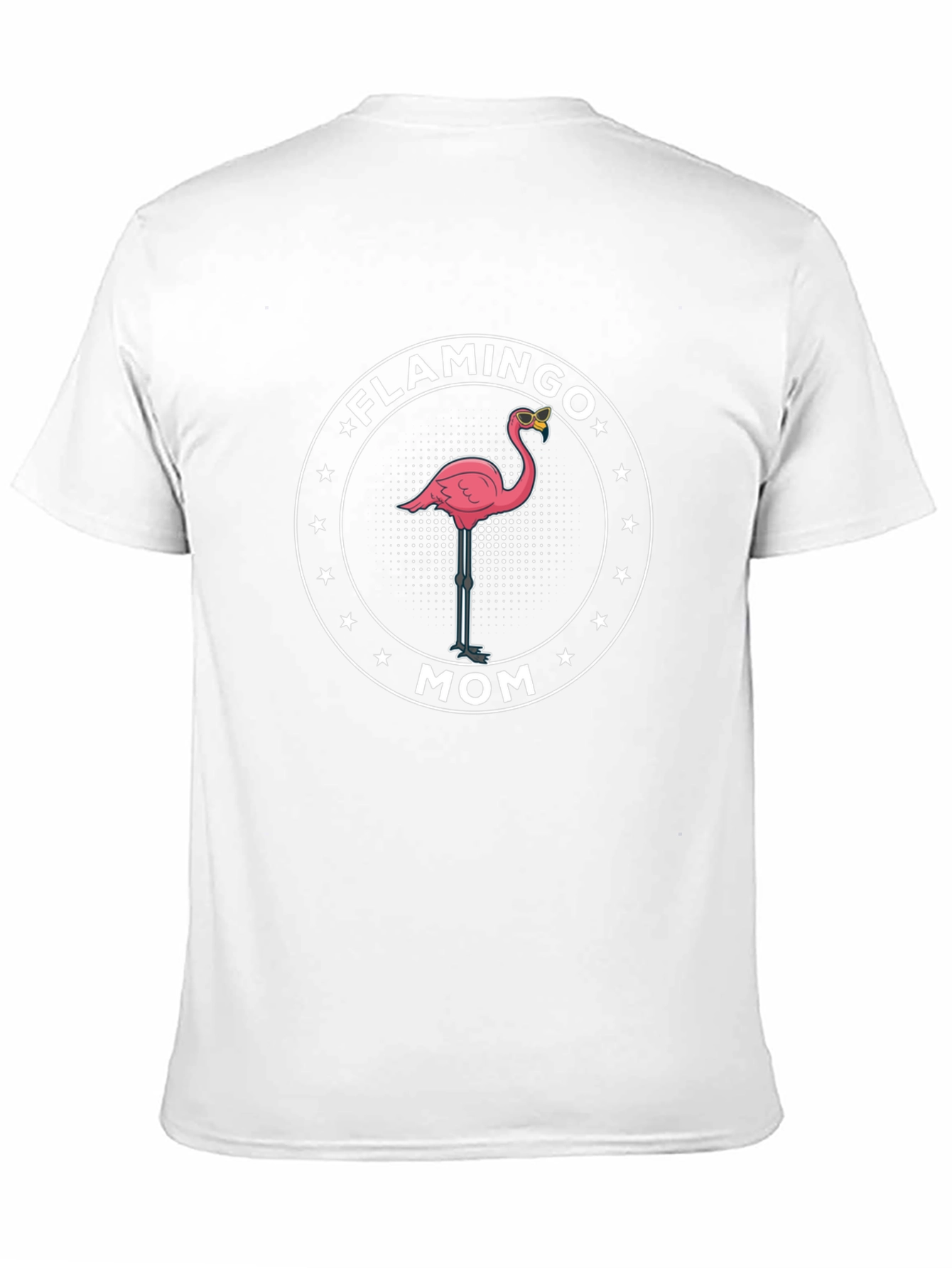 Flamingo Mom T-Shirt - Black Cotton Tee