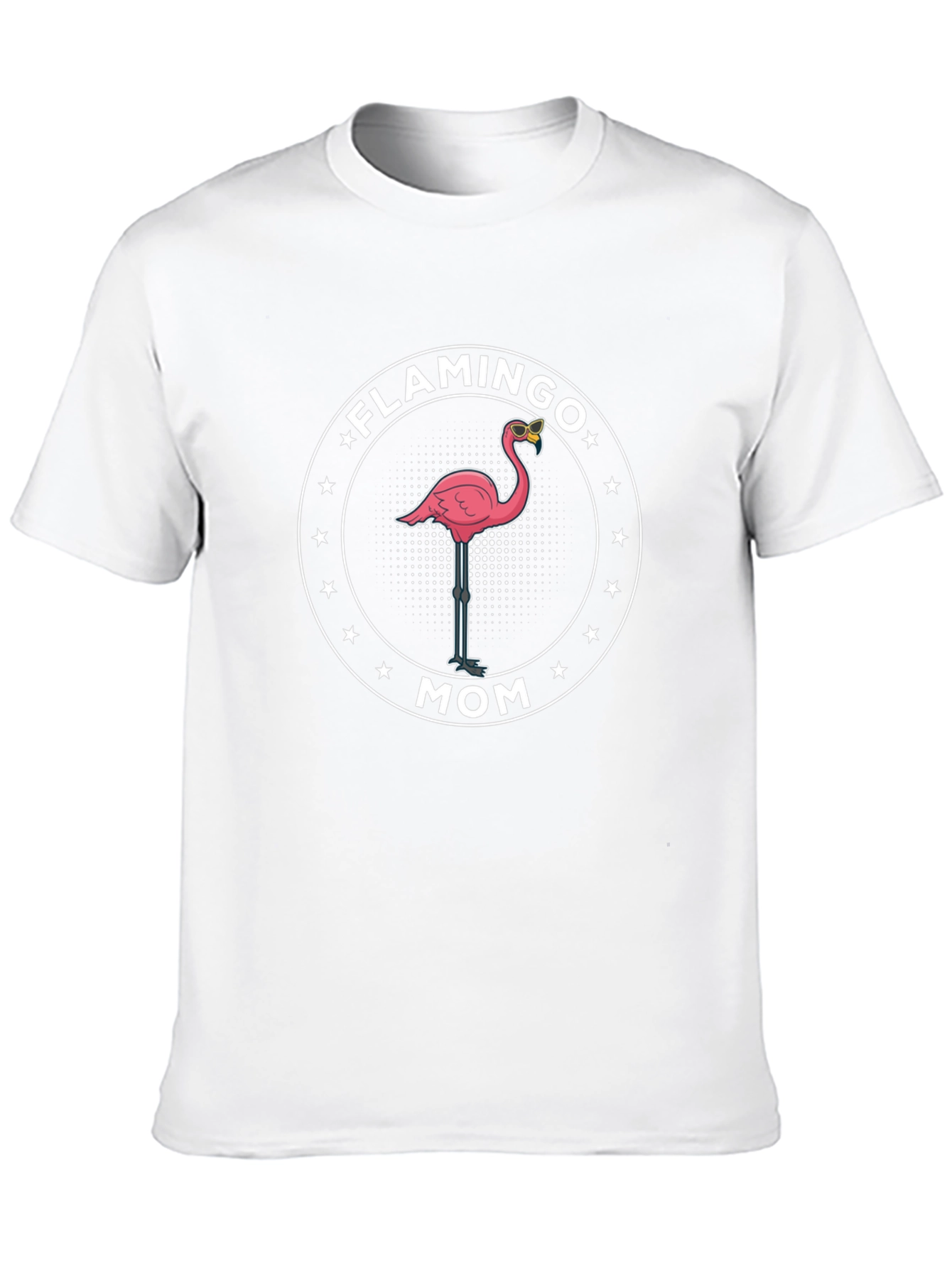 Flamingo Mom T-Shirt - Black Cotton Tee