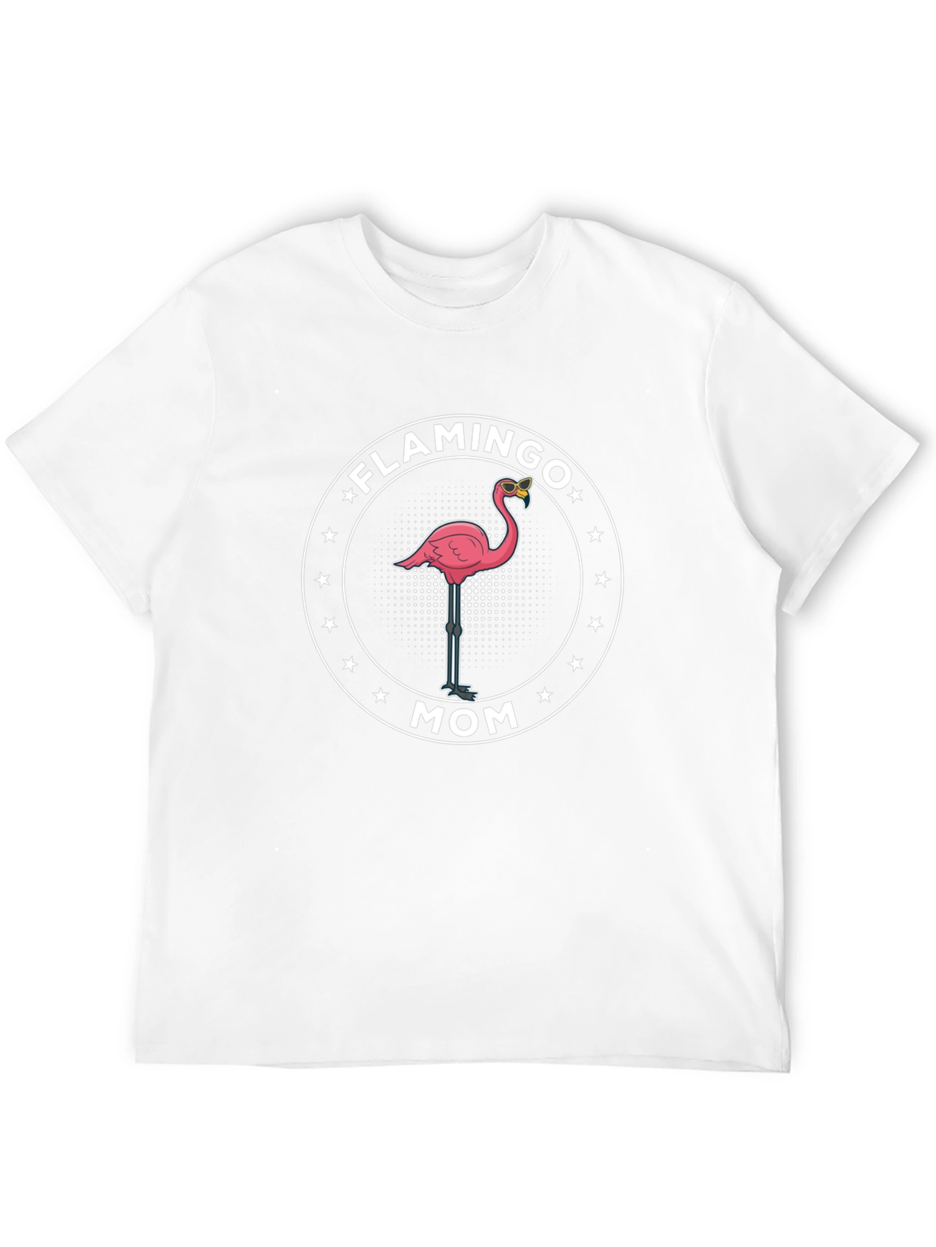 Flamingo Mom T-Shirt - Black Cotton Tee