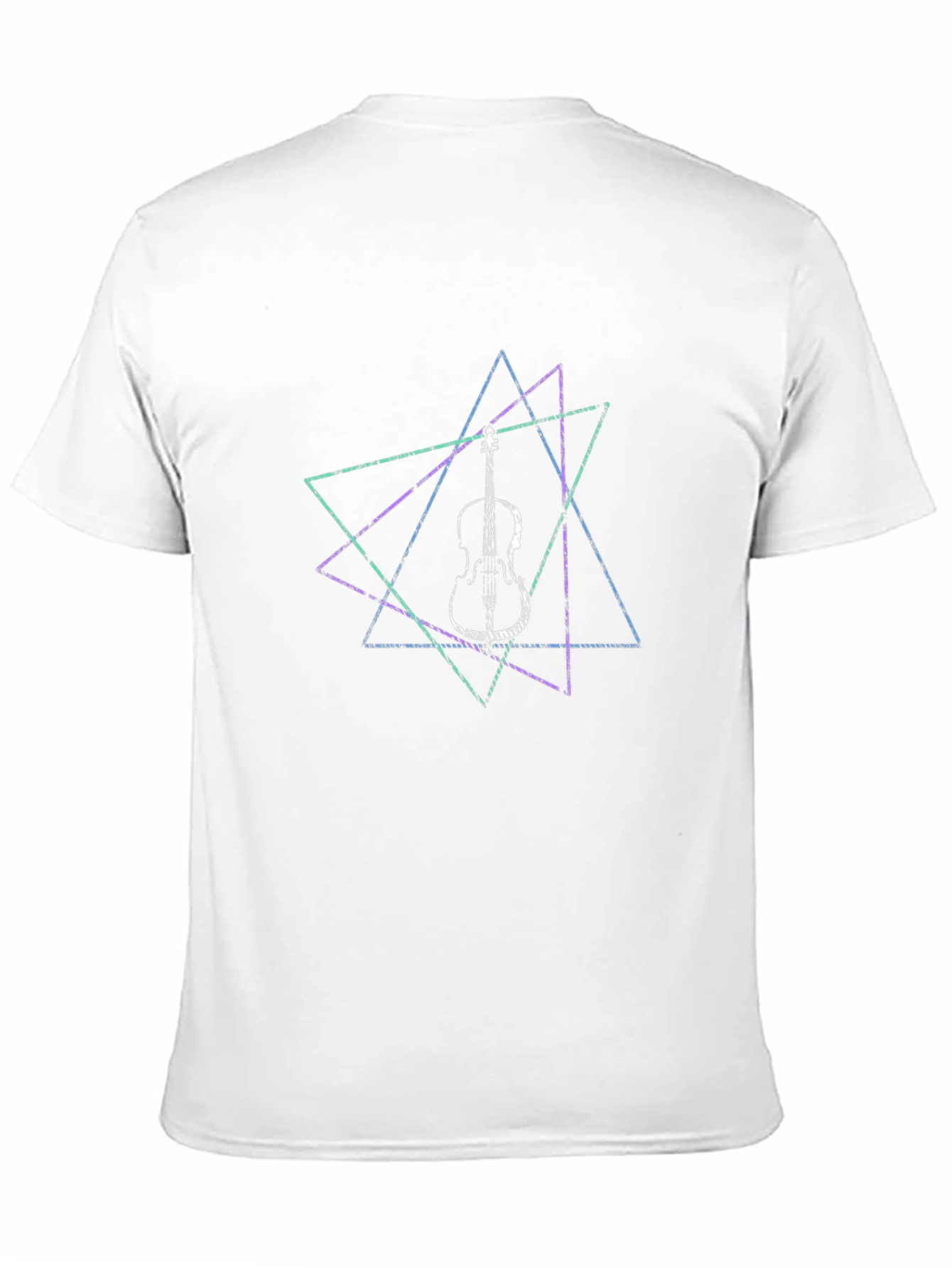 Geometric Violin T-Shirt