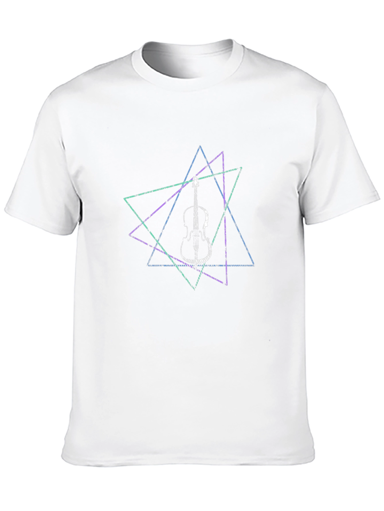 Geometric Violin T-Shirt