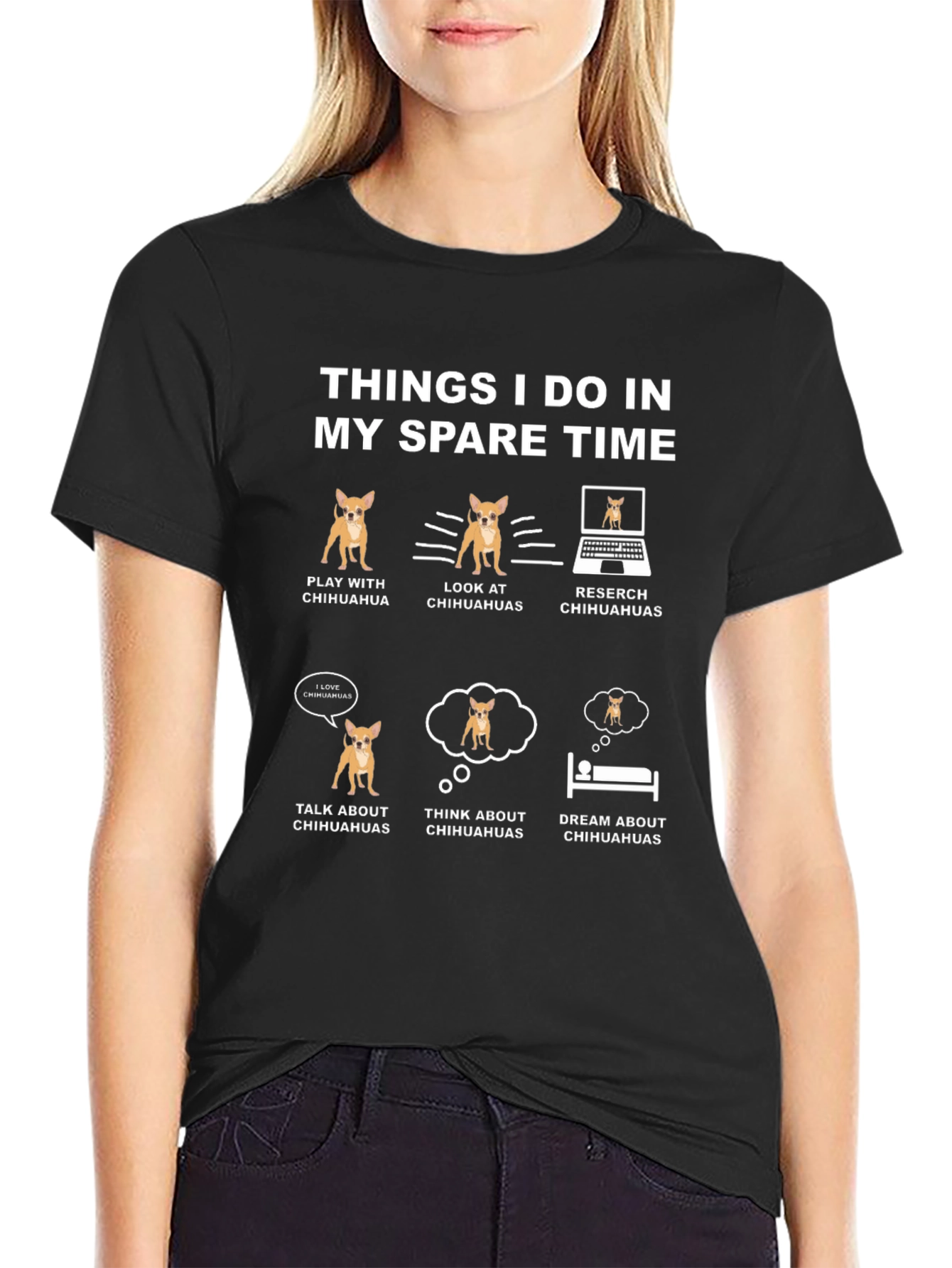 Chihuahua Lover T-Shirt: Spare Time Activities