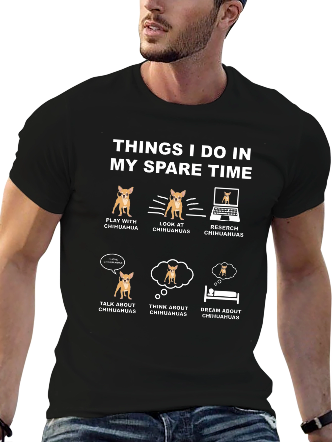 Chihuahua Lover T-Shirt: Spare Time Activities