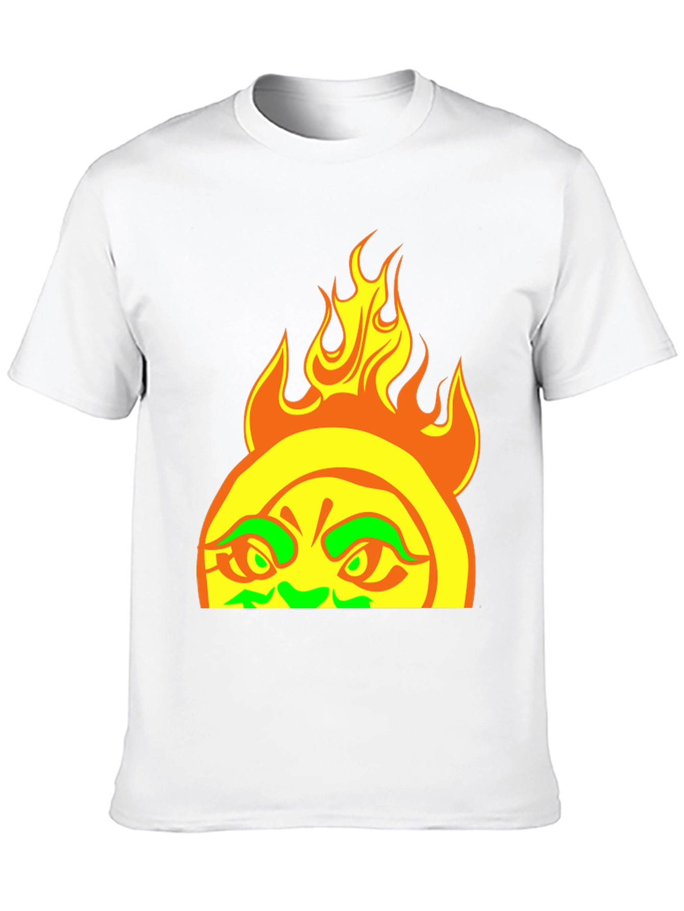 Fiery Sun Graphic Tee - Bold Black T-Shirt