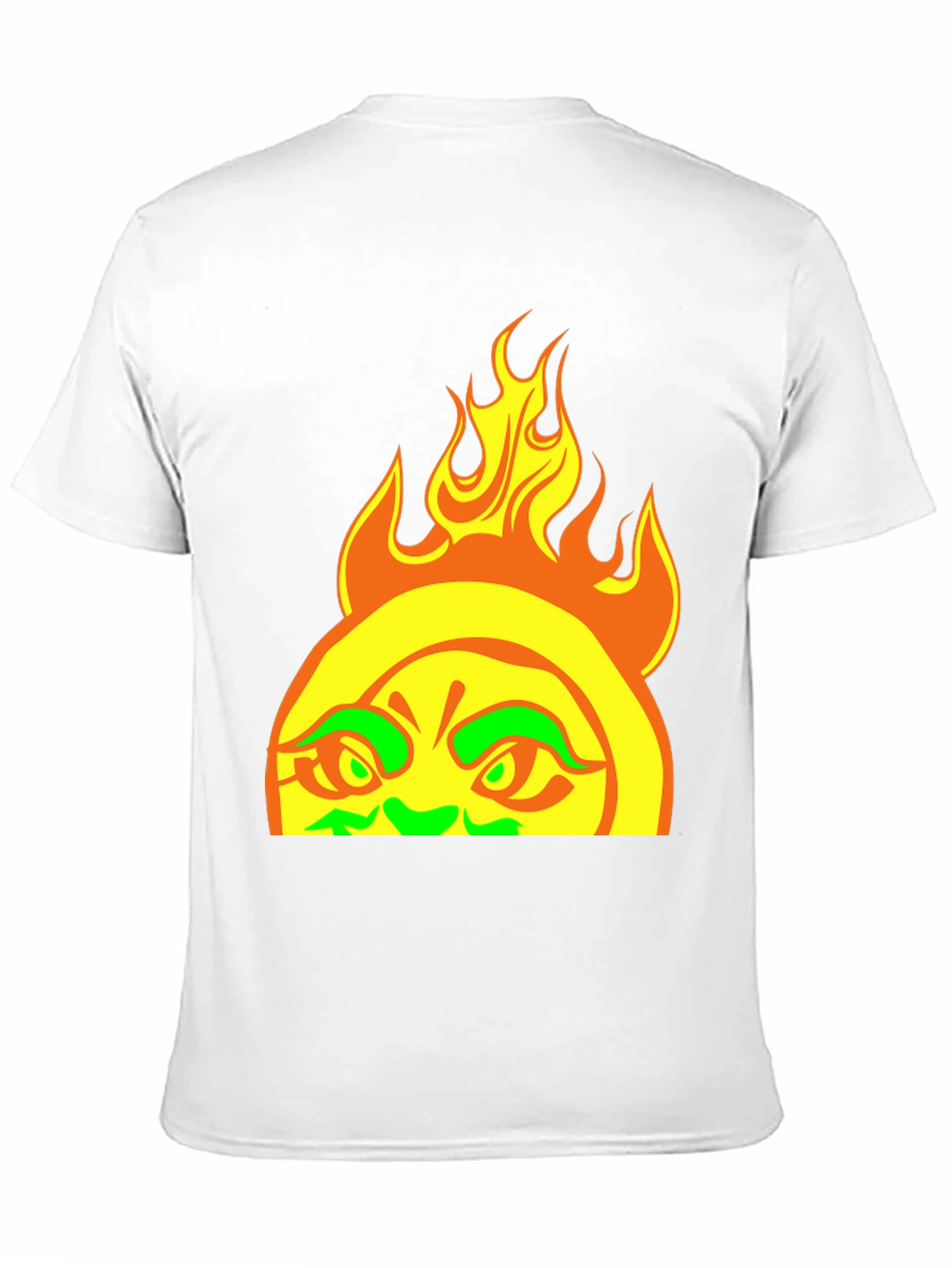 Fiery Sun Graphic Tee - Bold Black T-Shirt