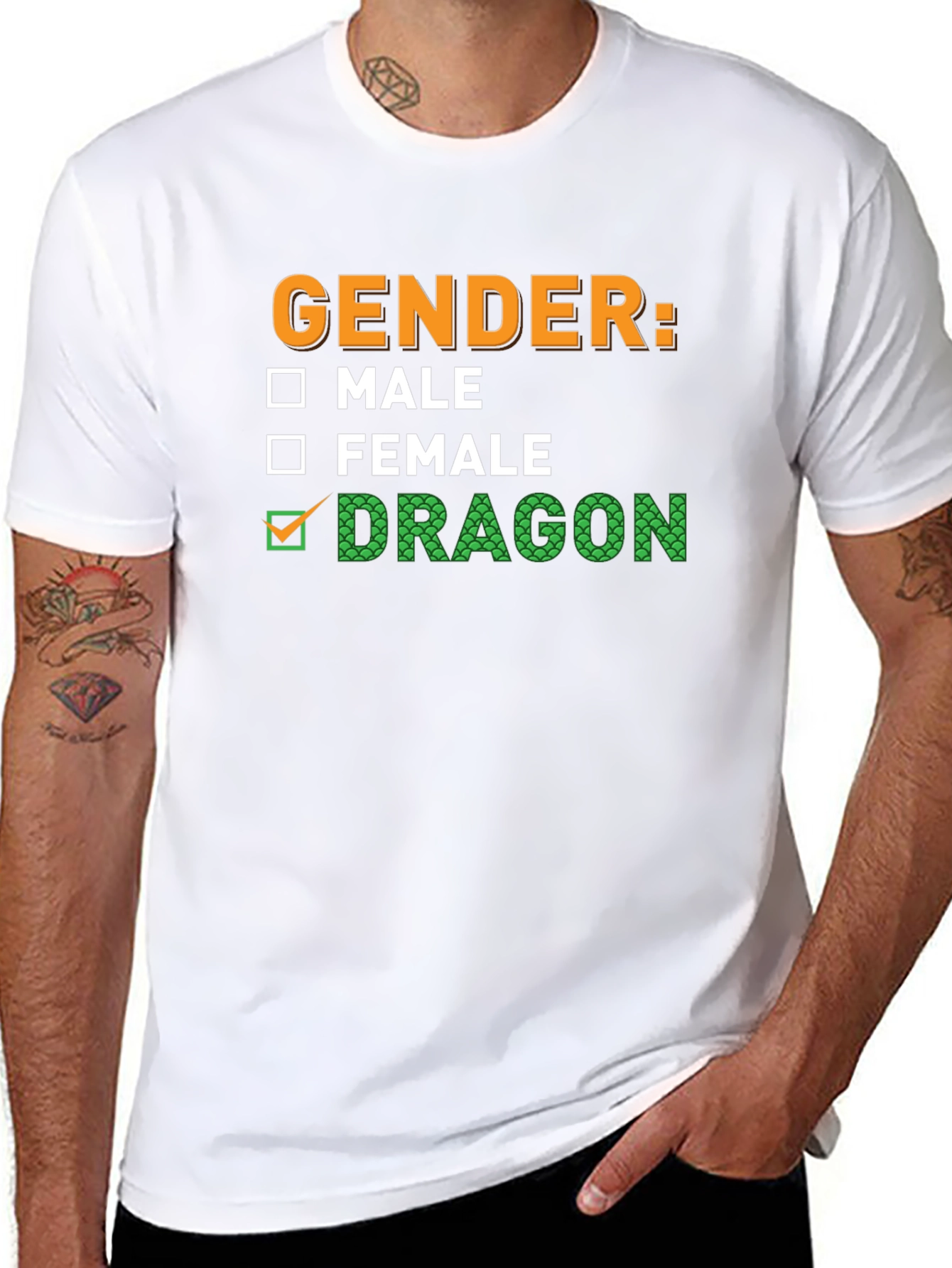 Dragon Gender T-Shirt - Funny Graphic Tee