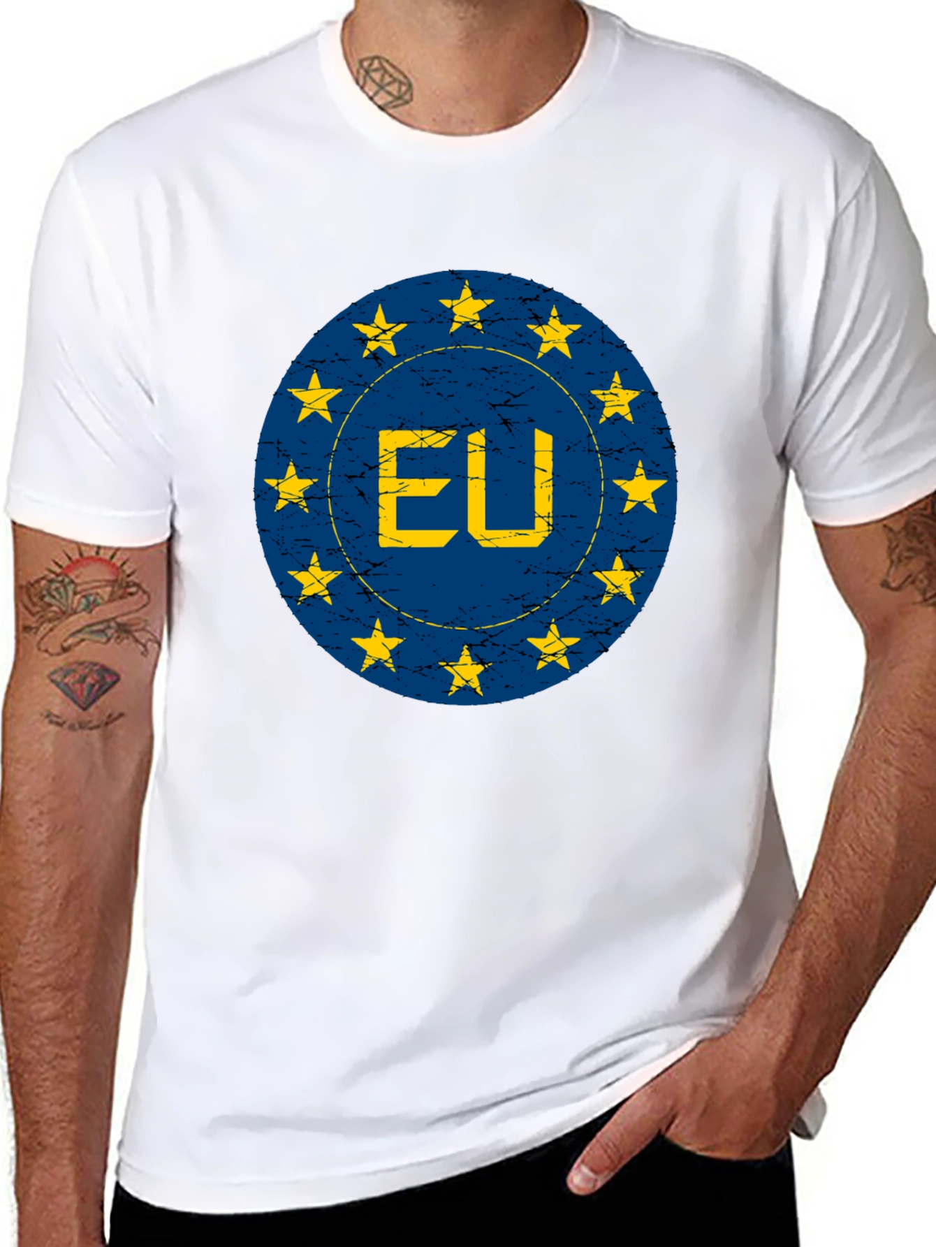 EU Flag Graphic T-Shirt - European Union Pride Tee
