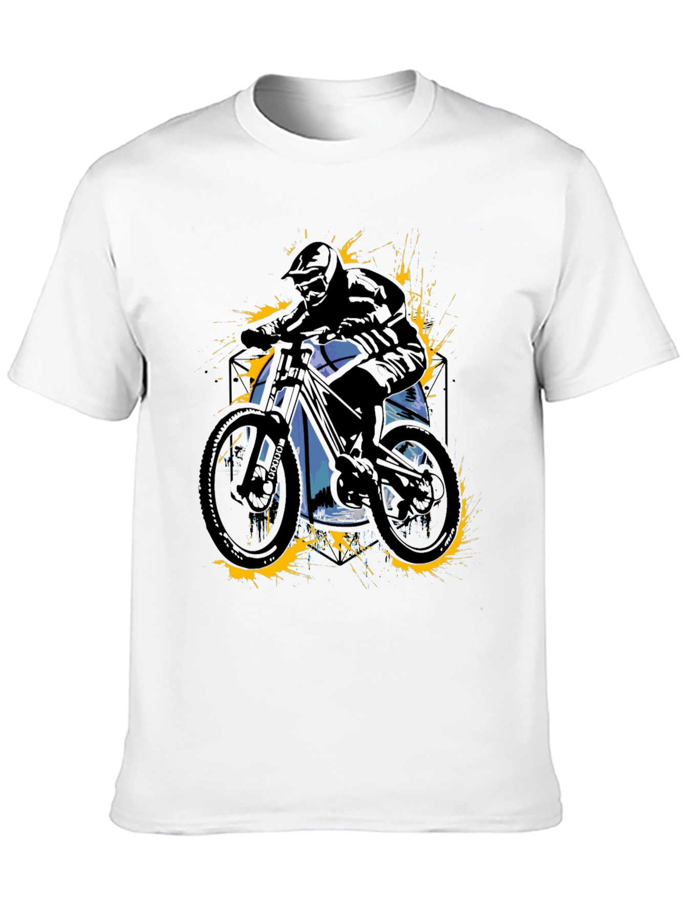 Mountain Biker Graphic Tee - Black