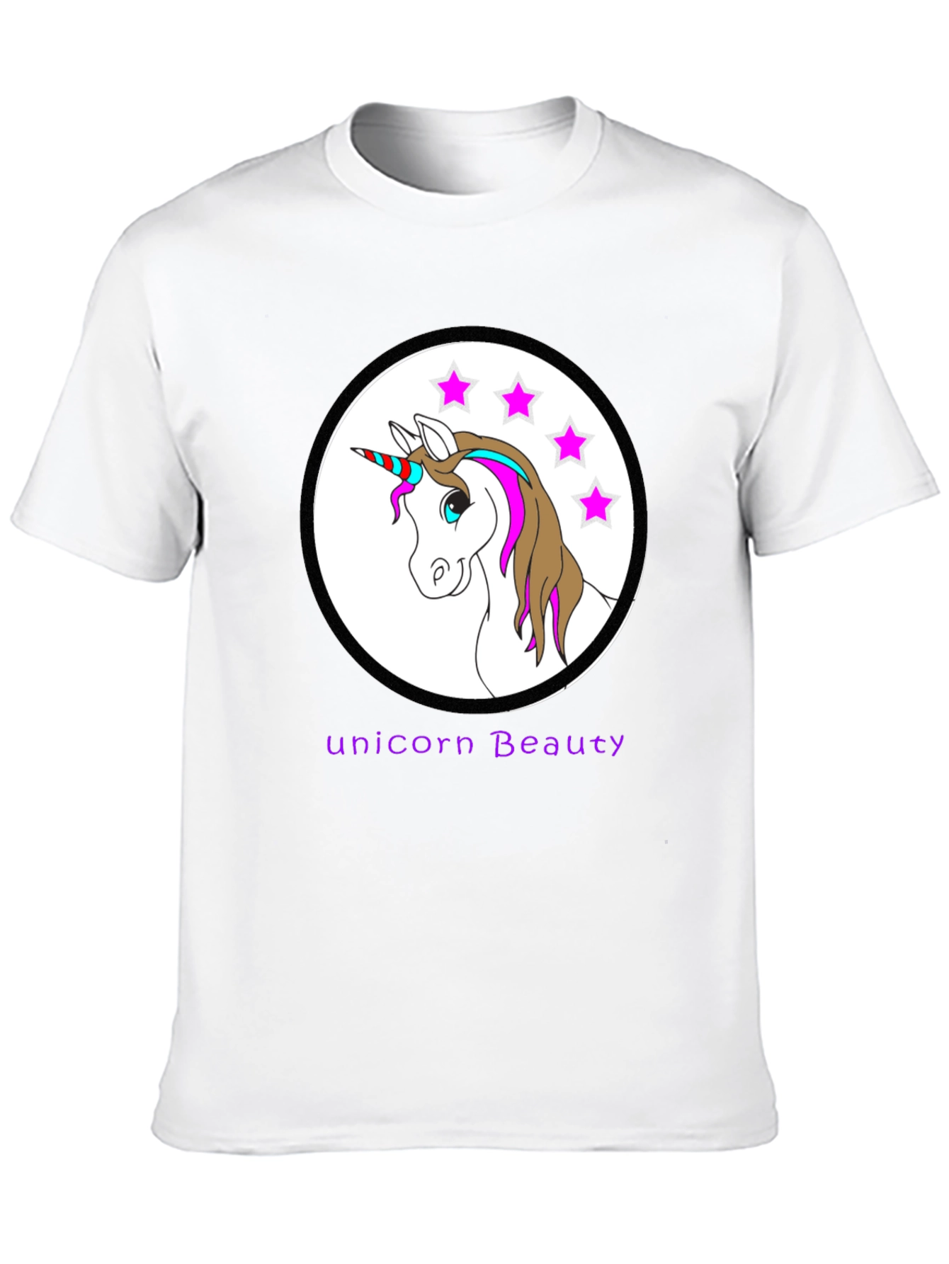 Unicorn Beauty Black T-Shirt