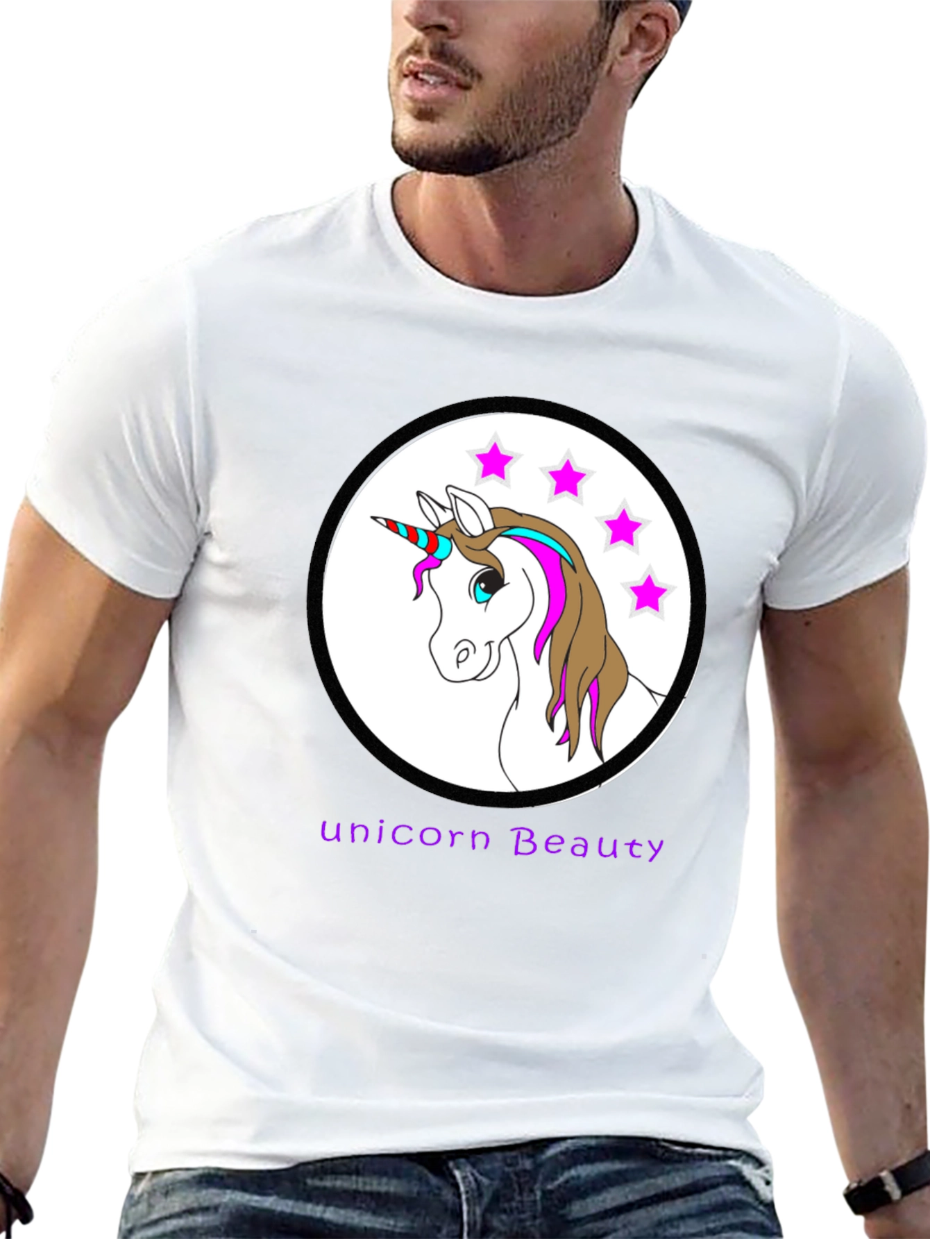 Unicorn Beauty Black T-Shirt