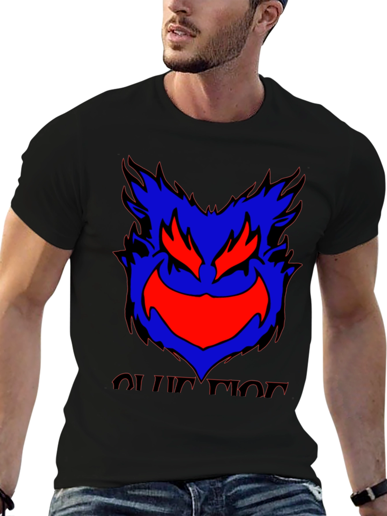 Monster Graphic Tee - Black