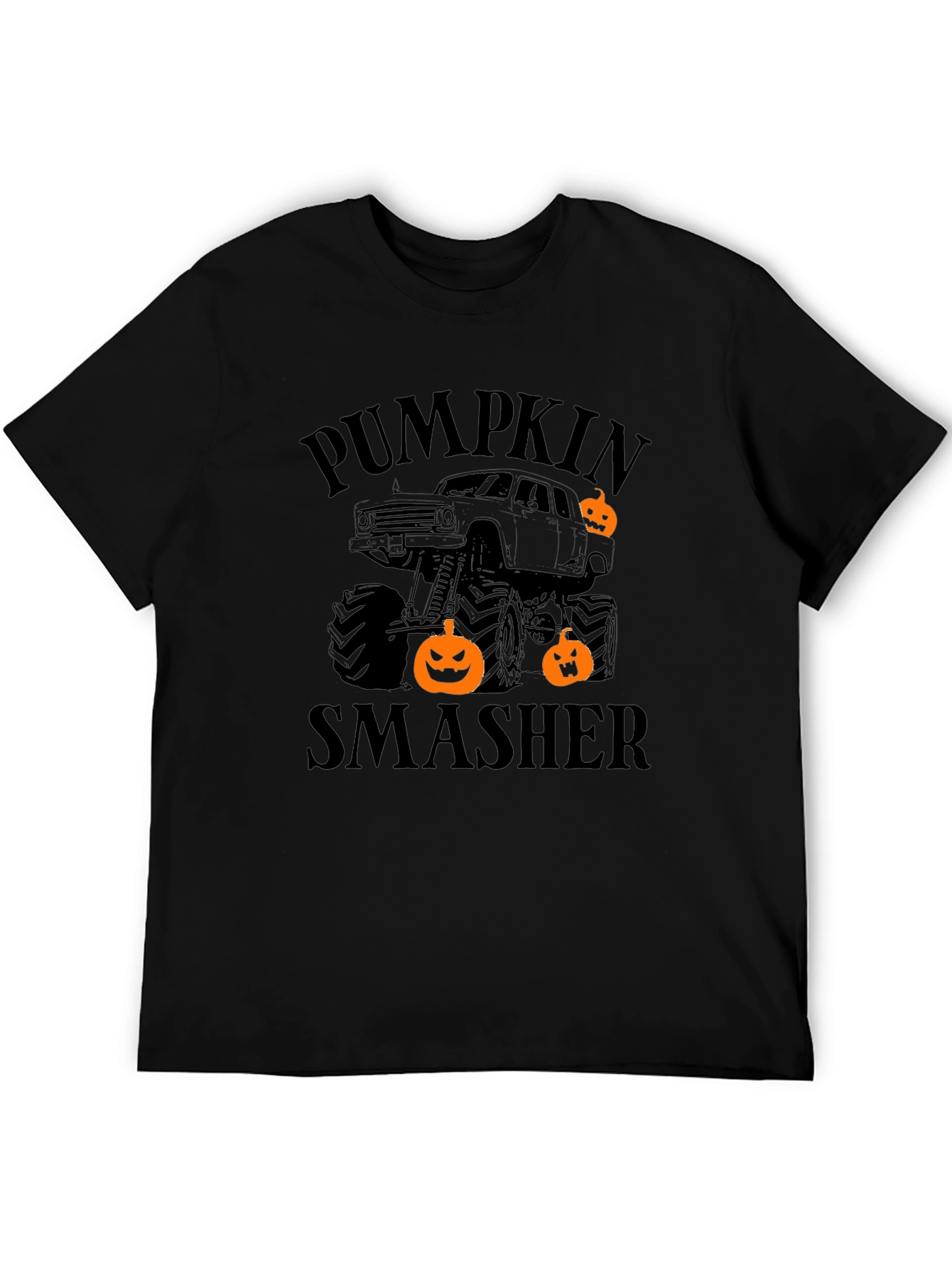 Pumpkin Smasher Monster Truck Halloween T-Shirt