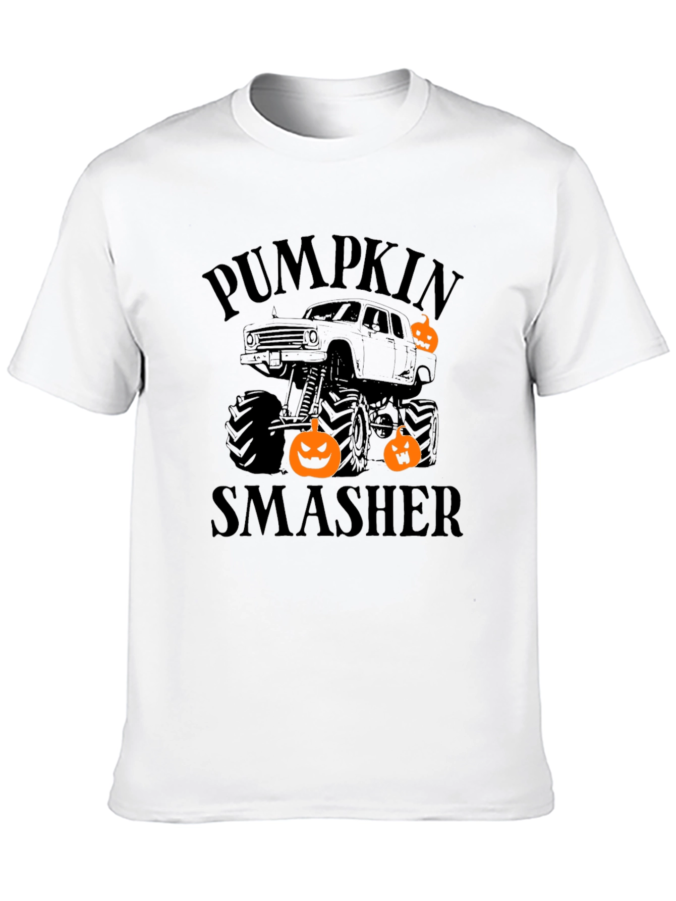 Pumpkin Smasher Monster Truck Halloween T-Shirt