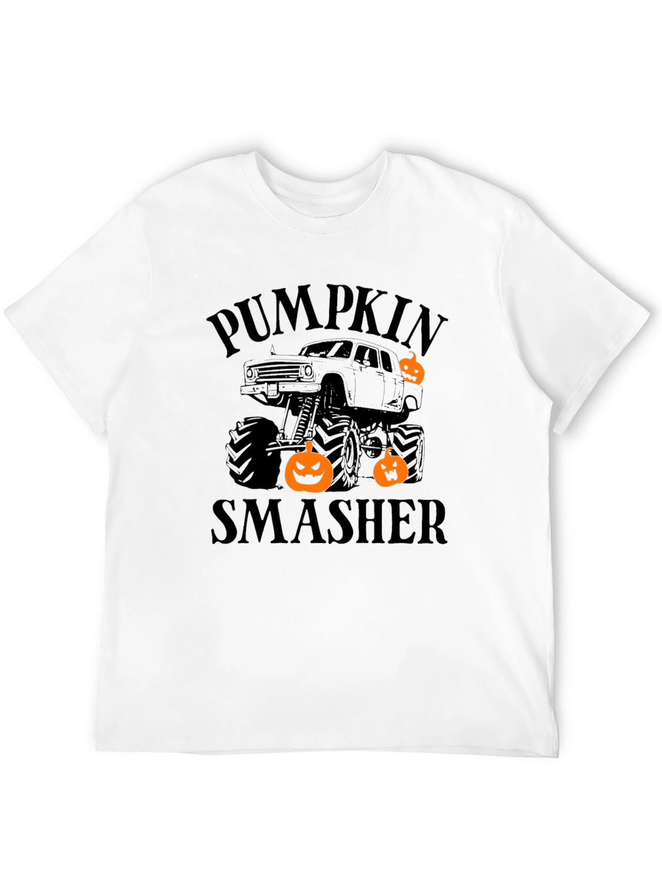 Pumpkin Smasher Monster Truck Halloween T-Shirt