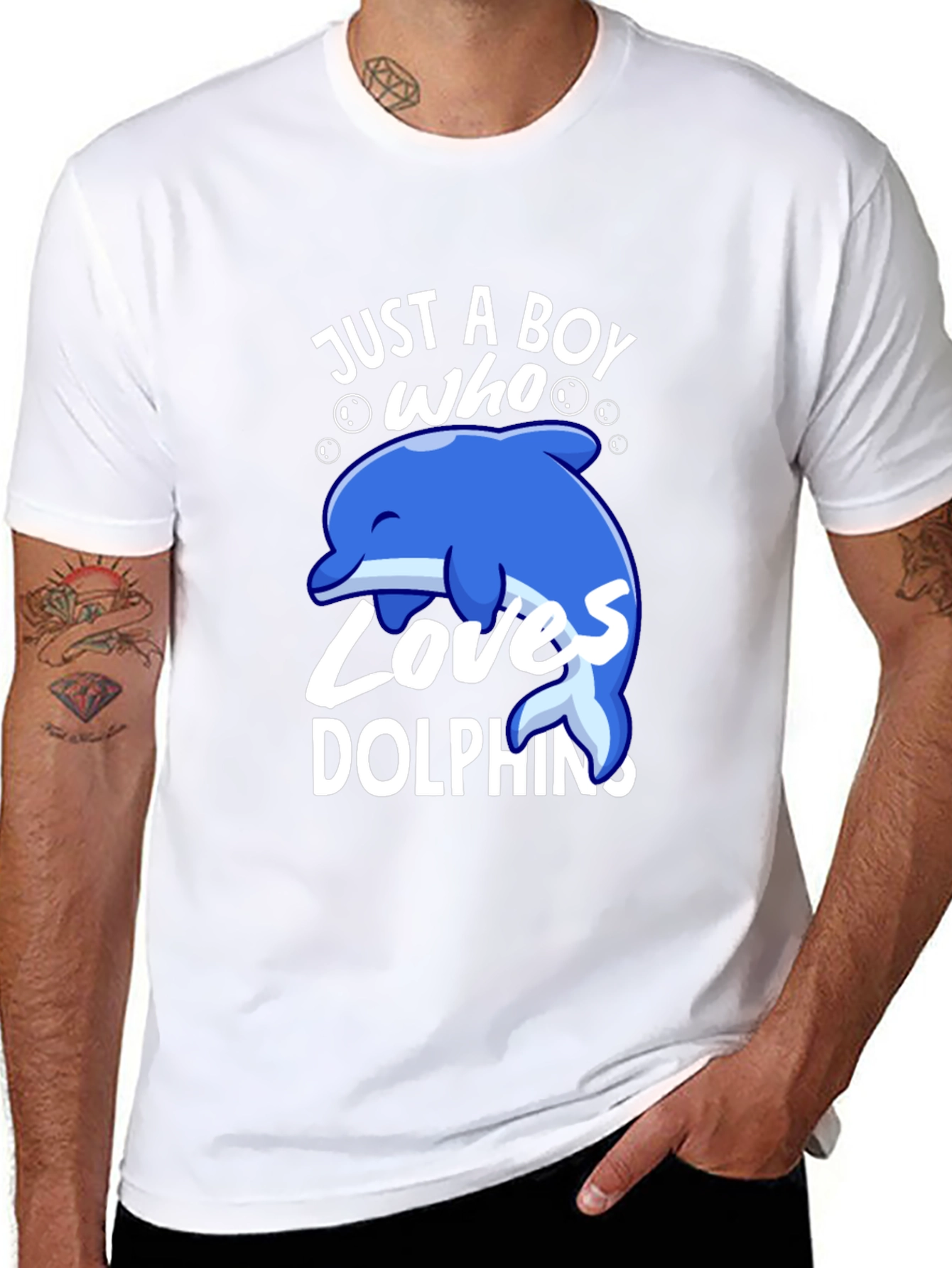 Boys Dolphin Lover T-Shirt - Cute Graphic Tee