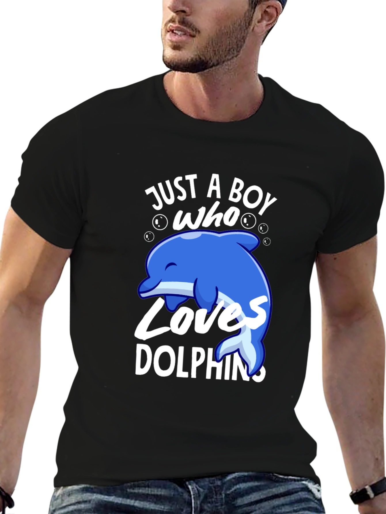 Boys Dolphin Lover T-Shirt - Cute Graphic Tee