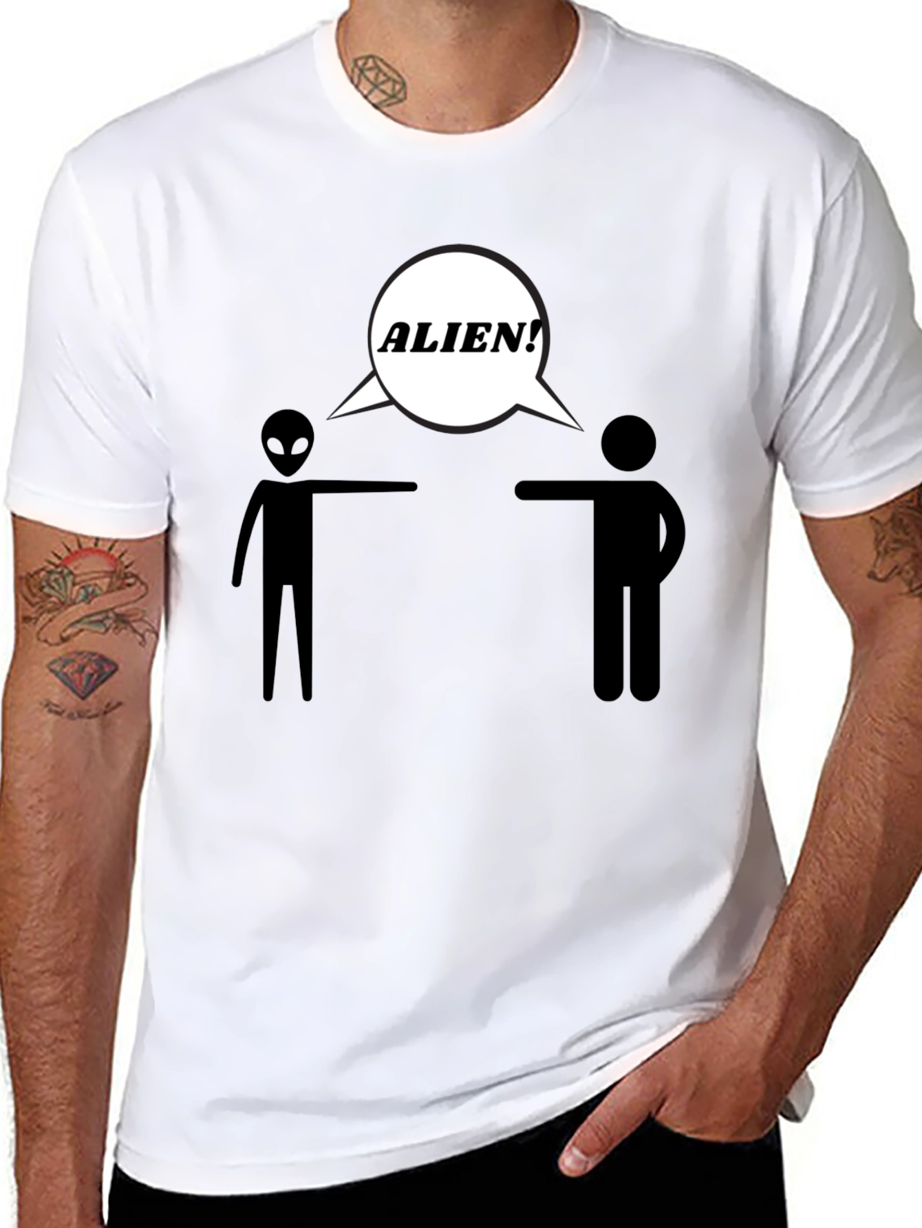 Funny Alien T-Shirt - Sci-Fi Humor Tee