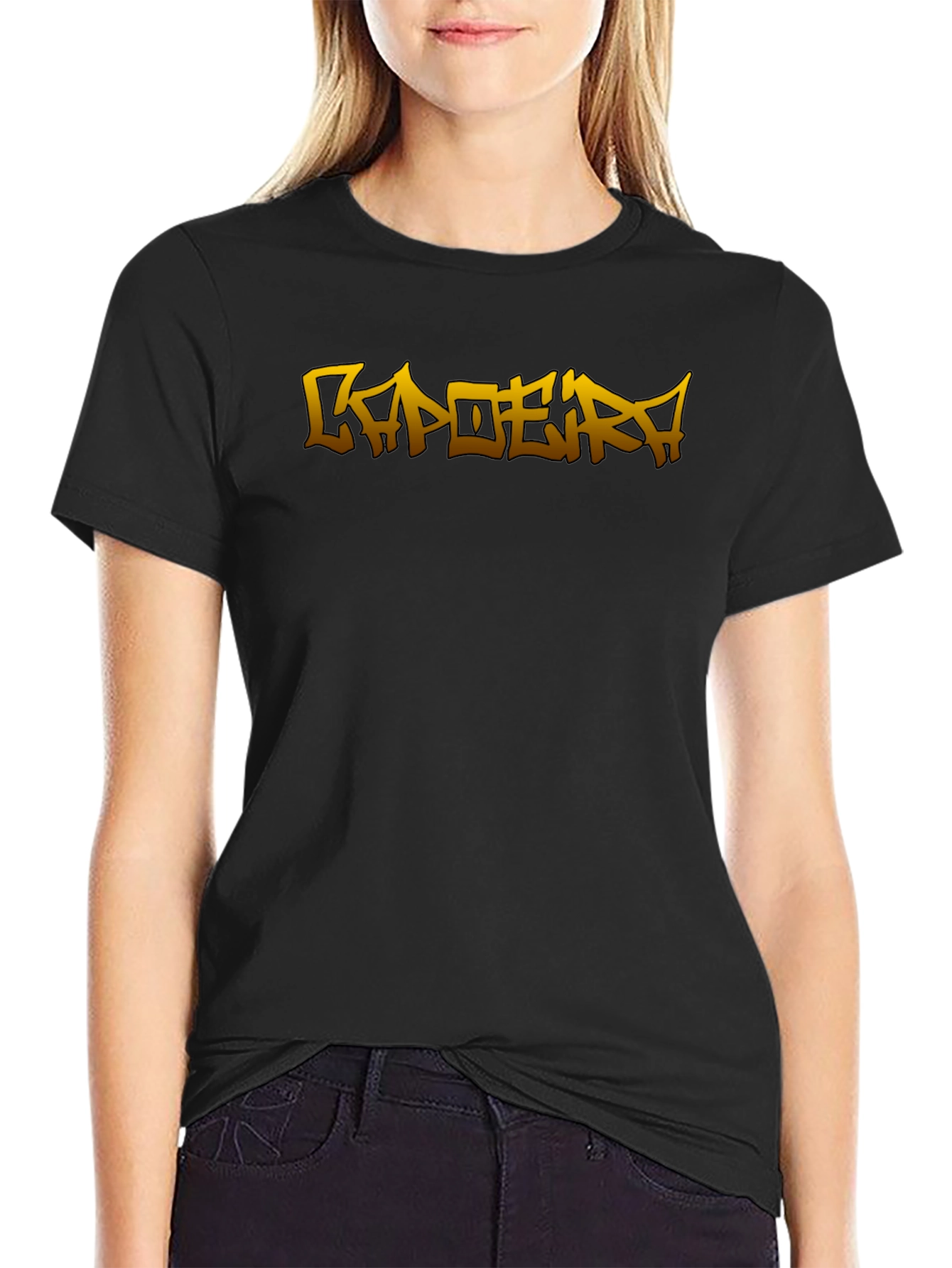 Capoeira Graphic Black T-Shirt