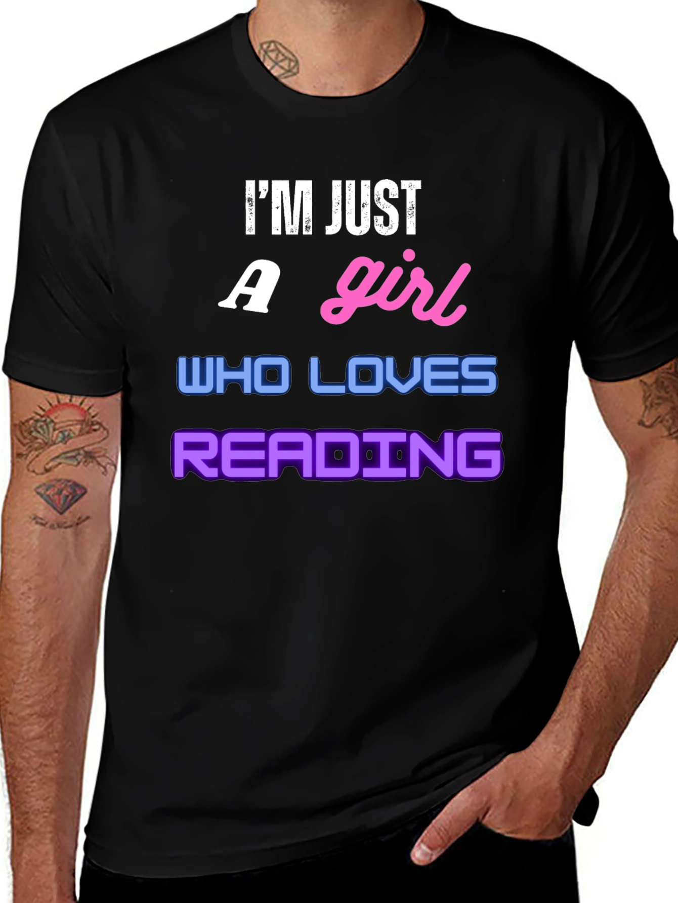 Im Just a Girl Who Loves Reading T-Shirt