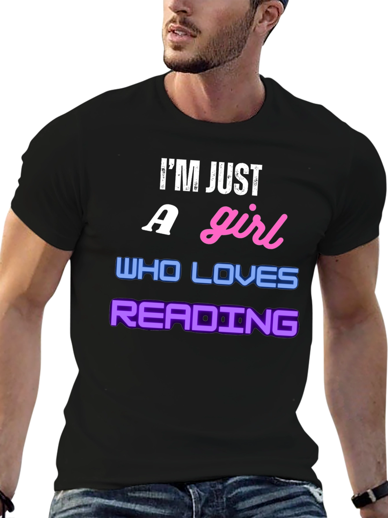 Im Just a Girl Who Loves Reading T-Shirt