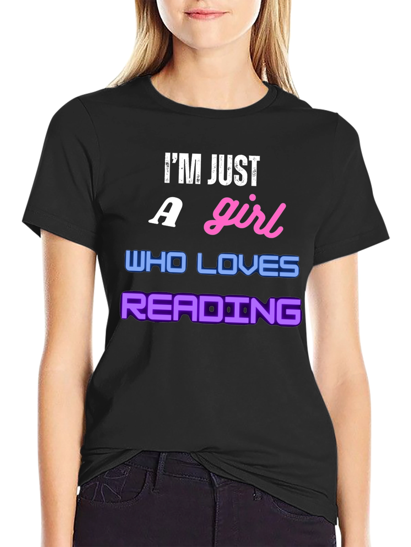 Im Just a Girl Who Loves Reading T-Shirt