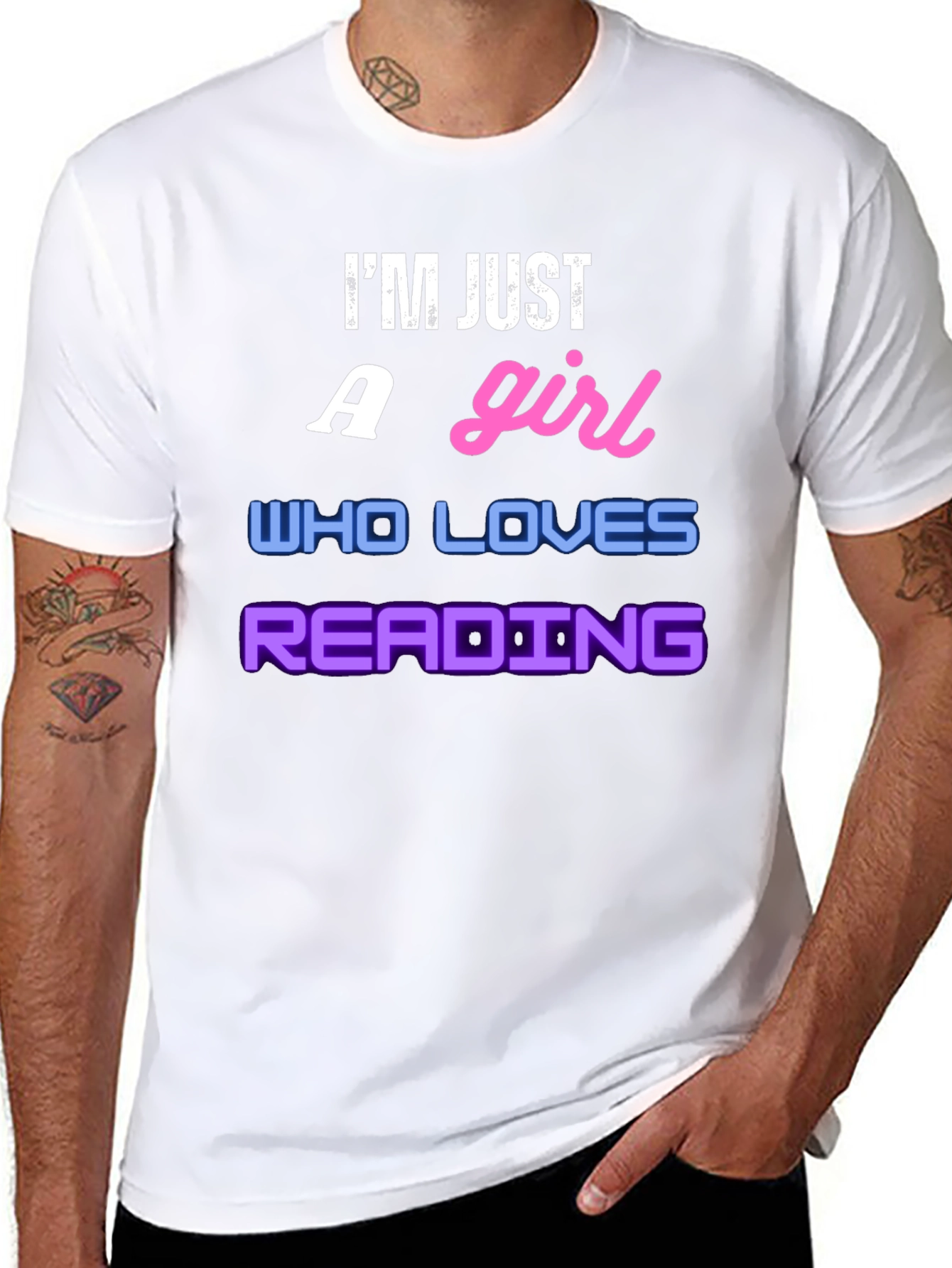 Im Just a Girl Who Loves Reading T-Shirt