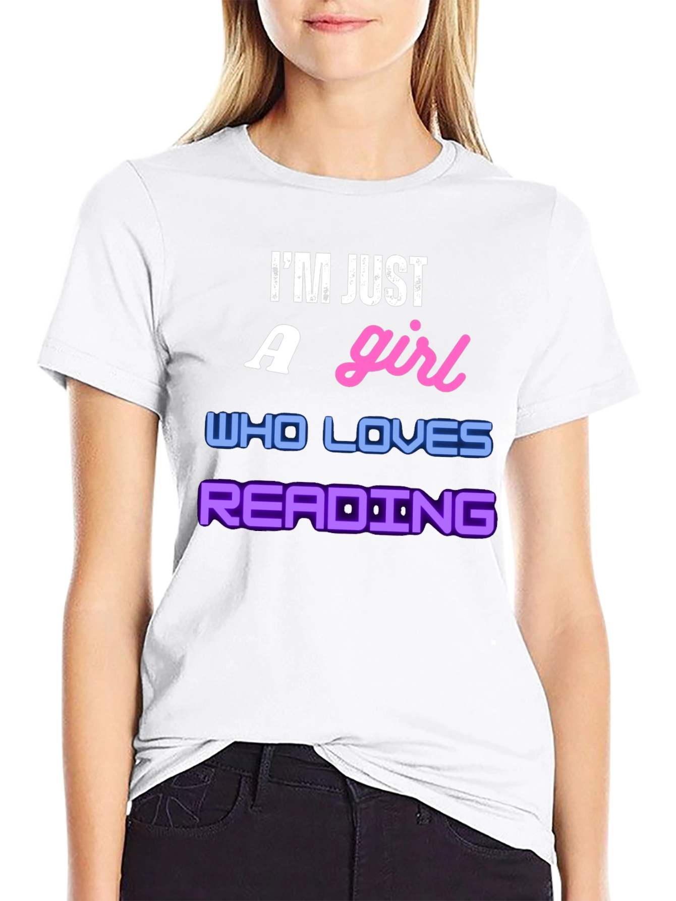 Im Just a Girl Who Loves Reading T-Shirt