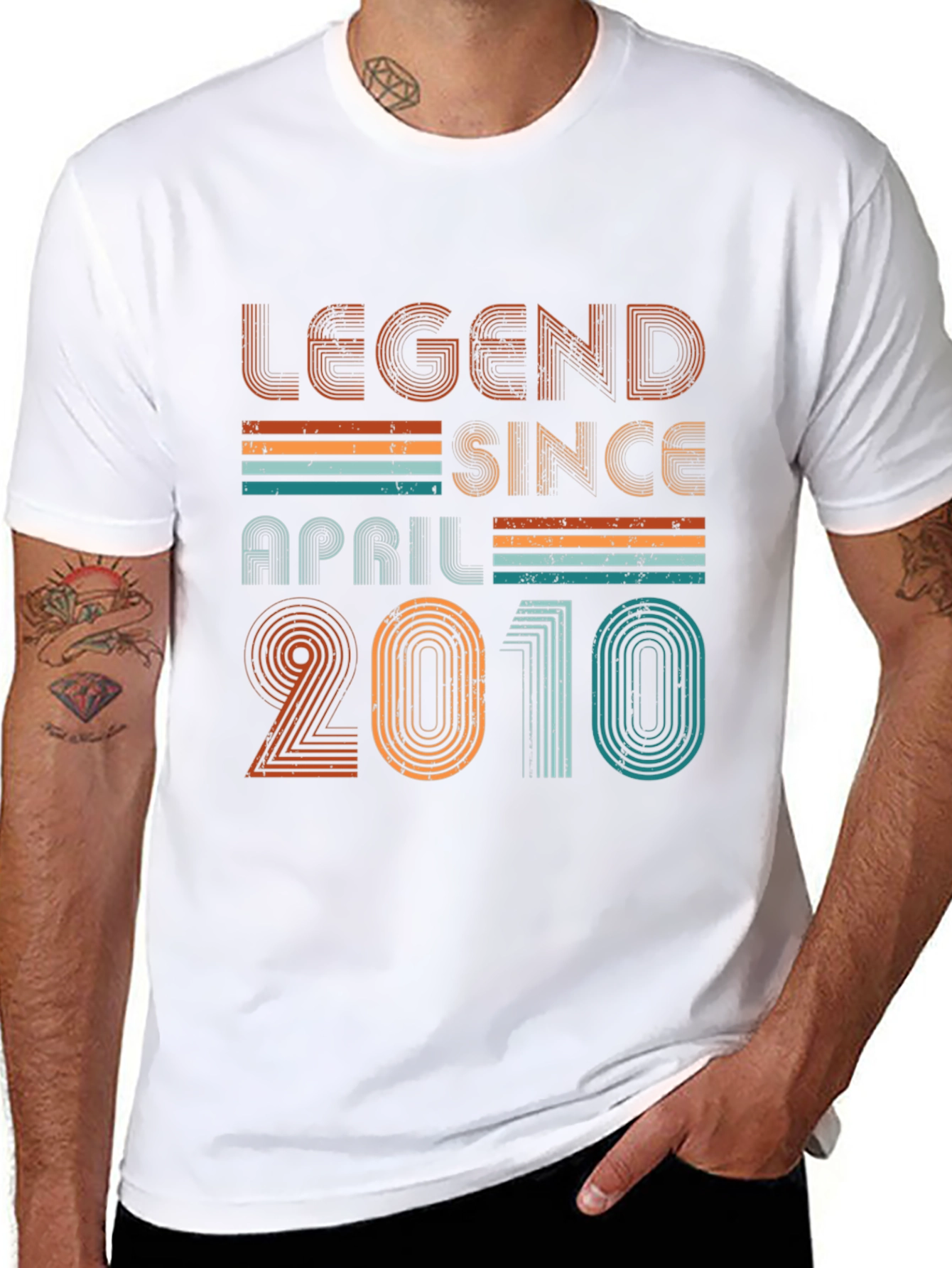 Legend Since April 2010 Black Graphic T-Shirt