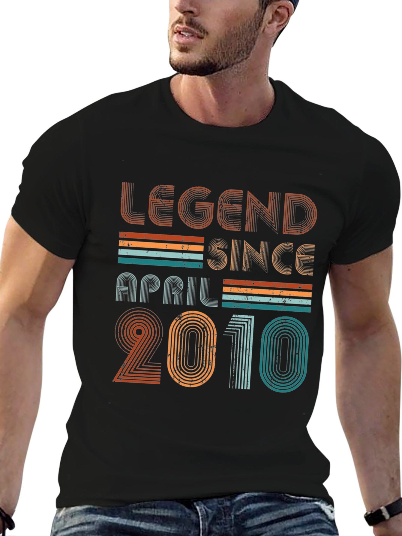 Legend Since April 2010 Black Graphic T-Shirt