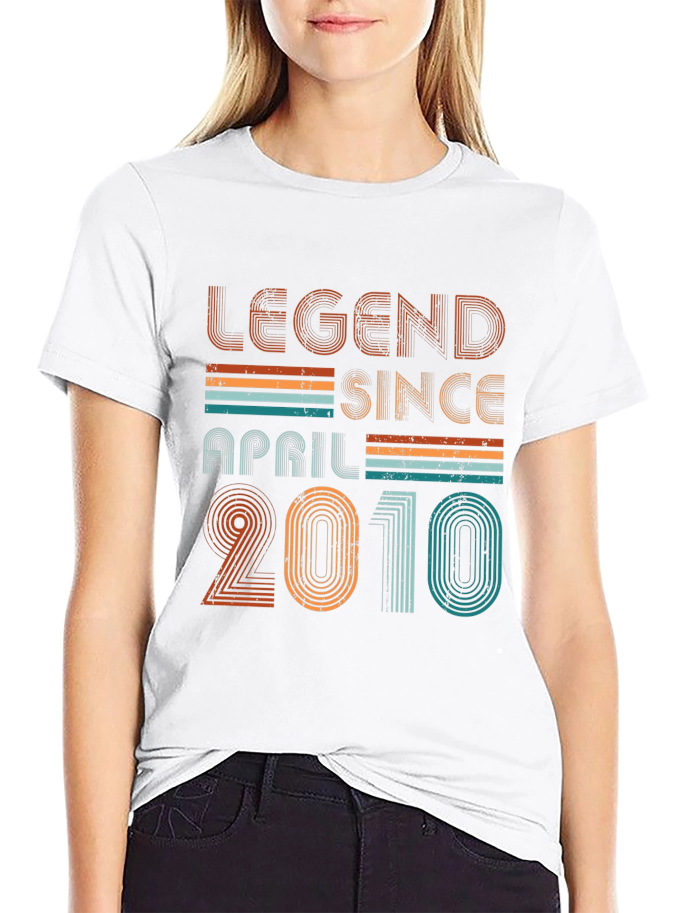 Legend Since April 2010 Black Graphic T-Shirt
