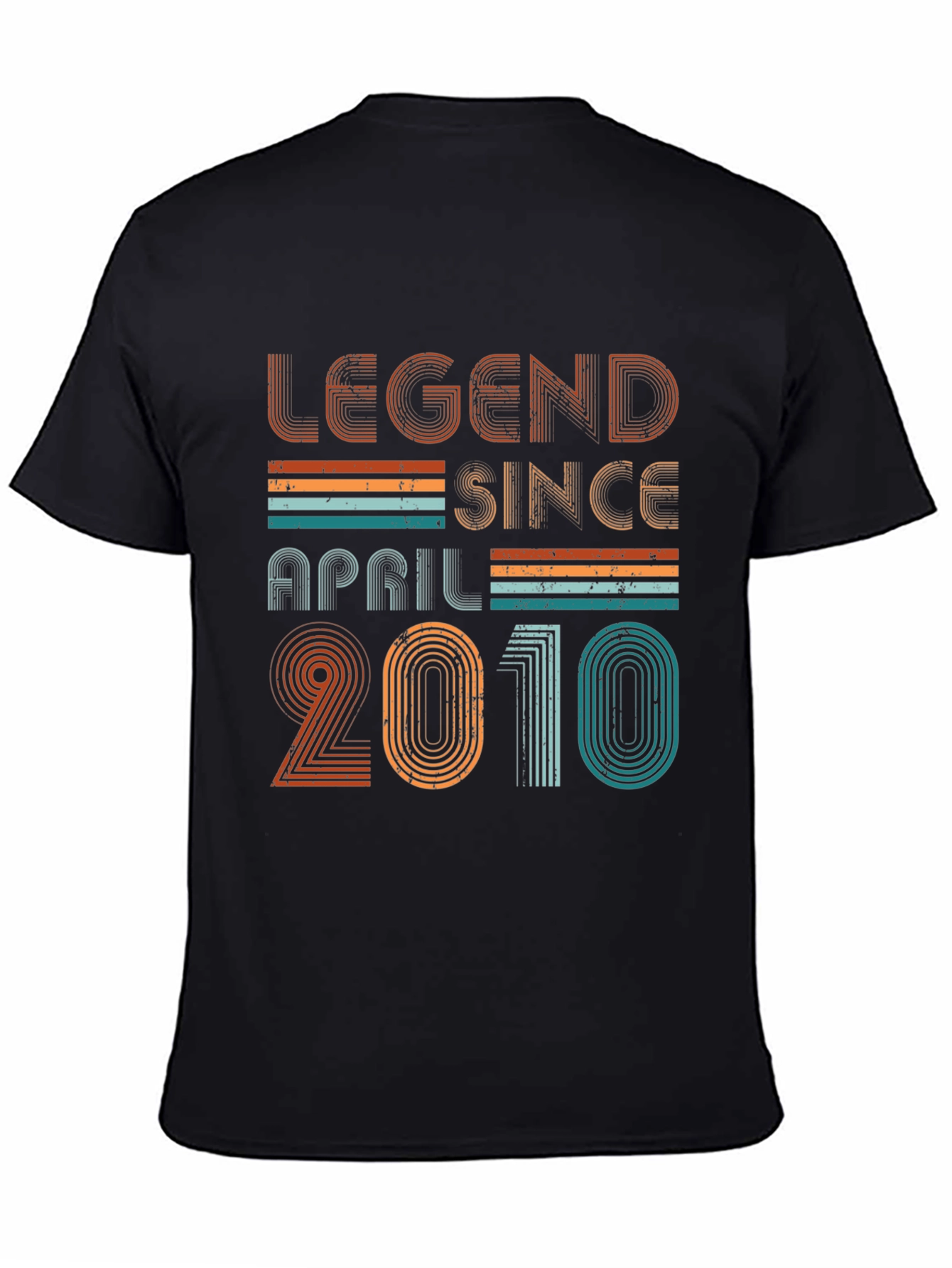 Legend Since April 2010 Black Graphic T-Shirt