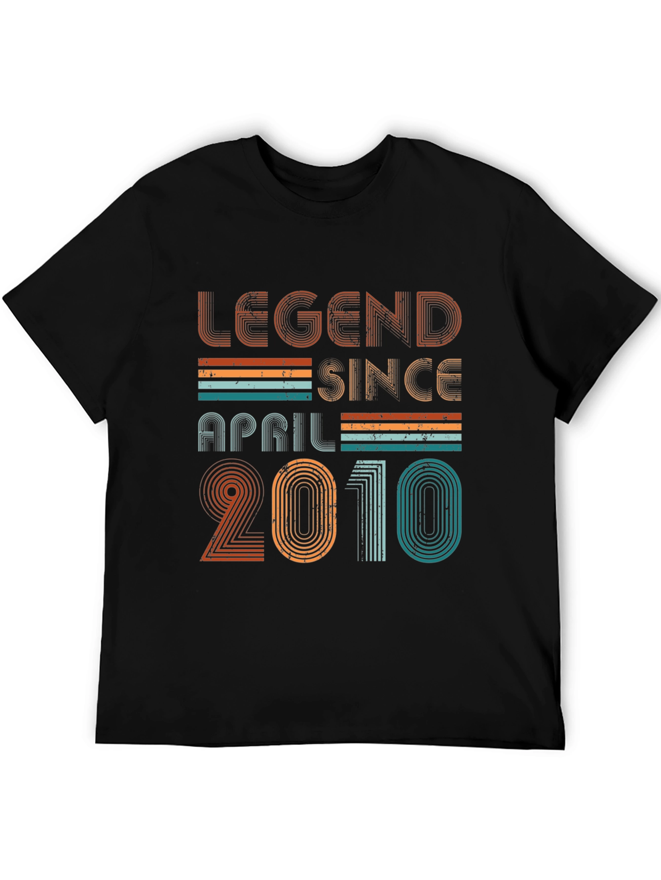 Legend Since April 2010 Black Graphic T-Shirt