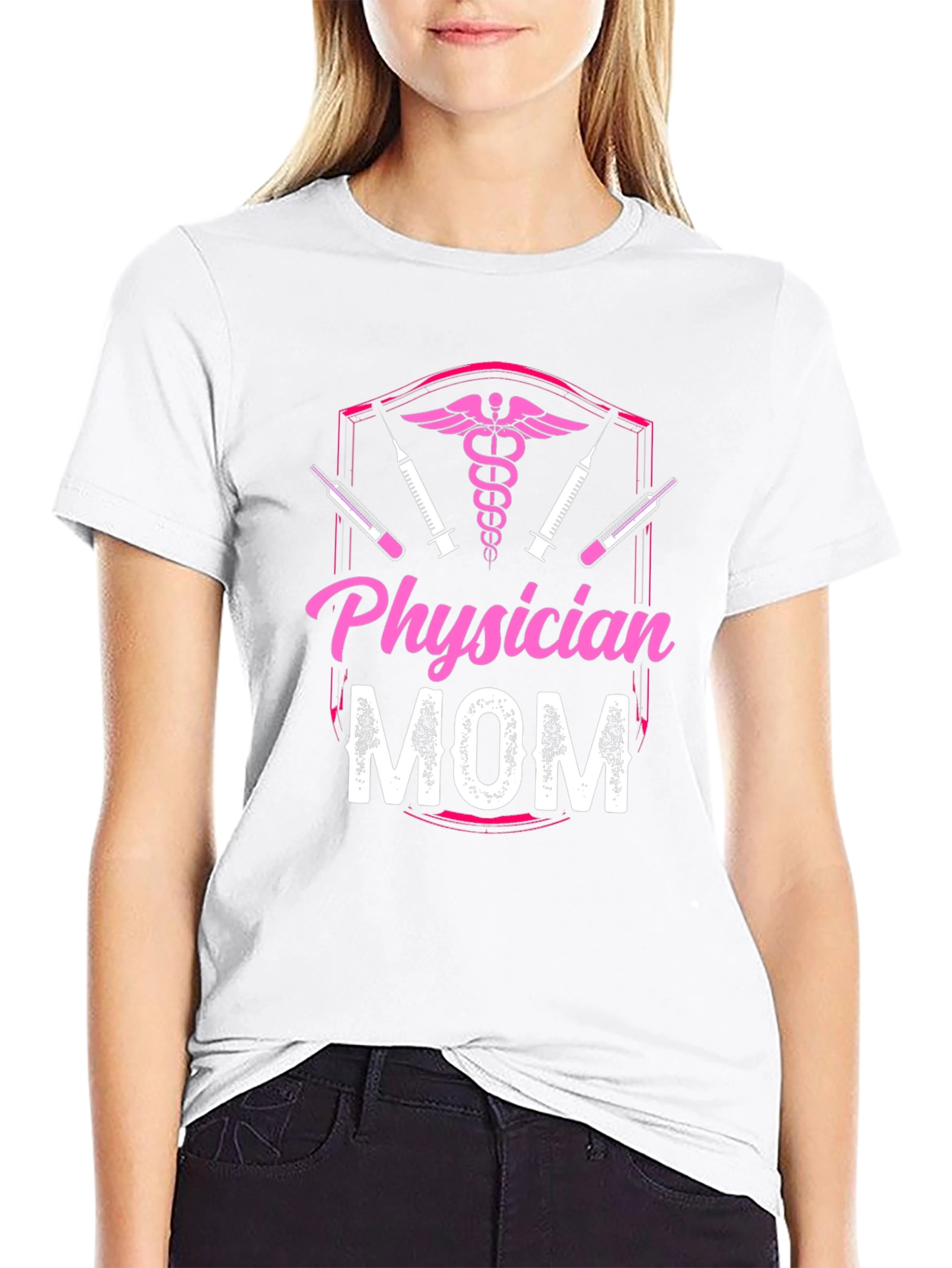 Physician Mom Graphic T-Shirt - Medical Profession Pride