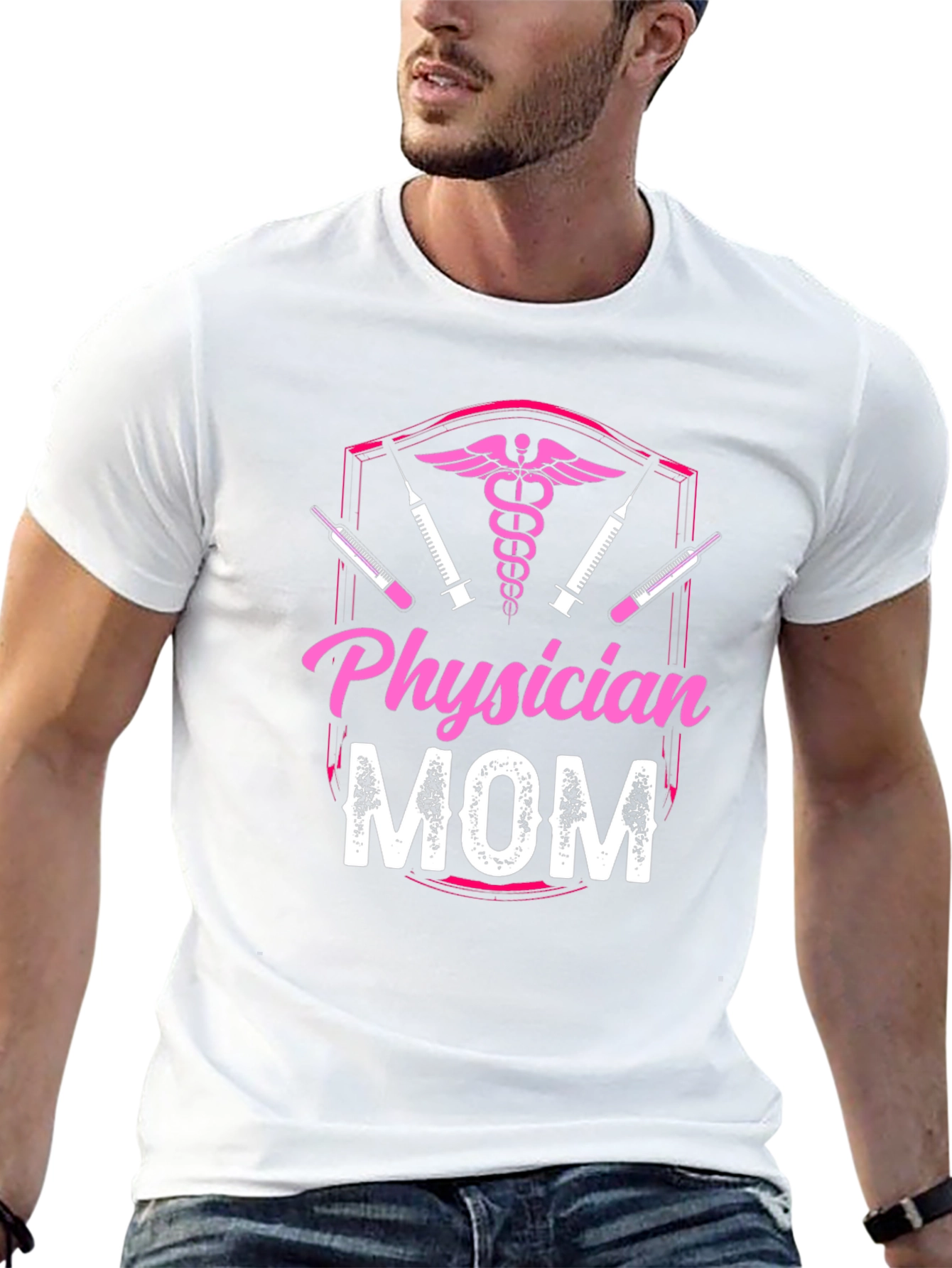 Physician Mom Graphic T-Shirt - Medical Profession Pride