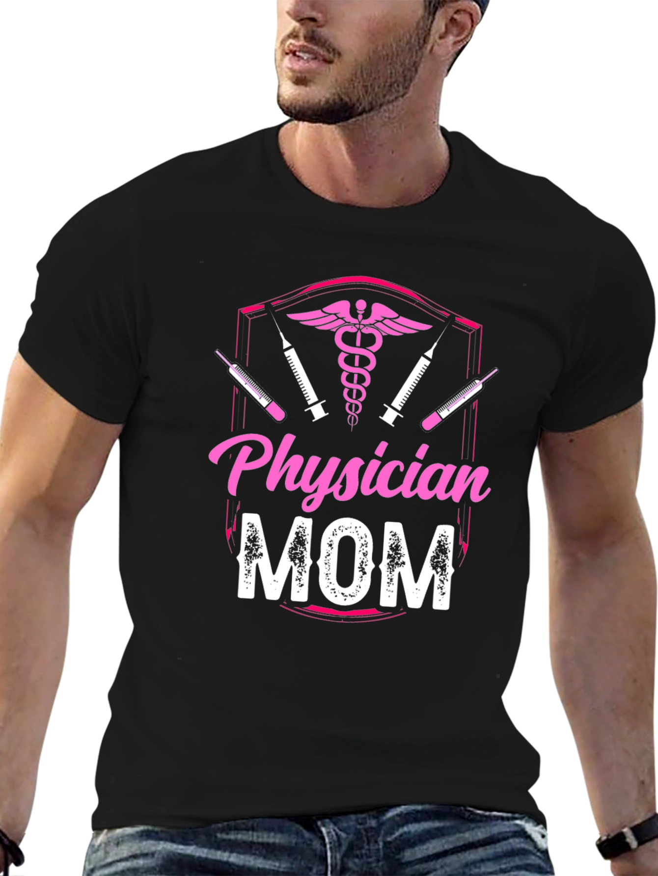 Physician Mom Graphic T-Shirt - Medical Profession Pride