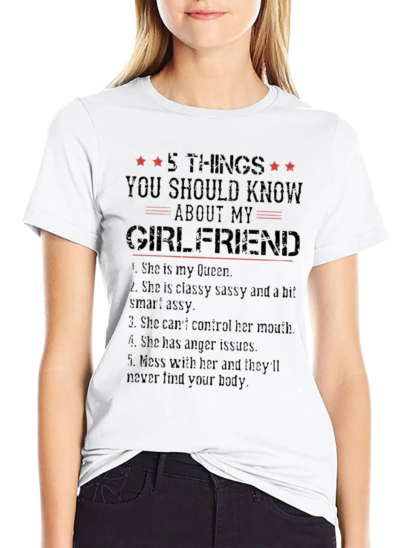 5 Things About My Girlfriend Graphic Tee