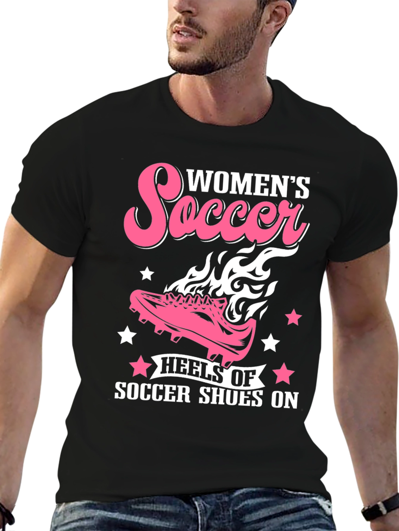 Womens Soccer Shoes Graphic Tee