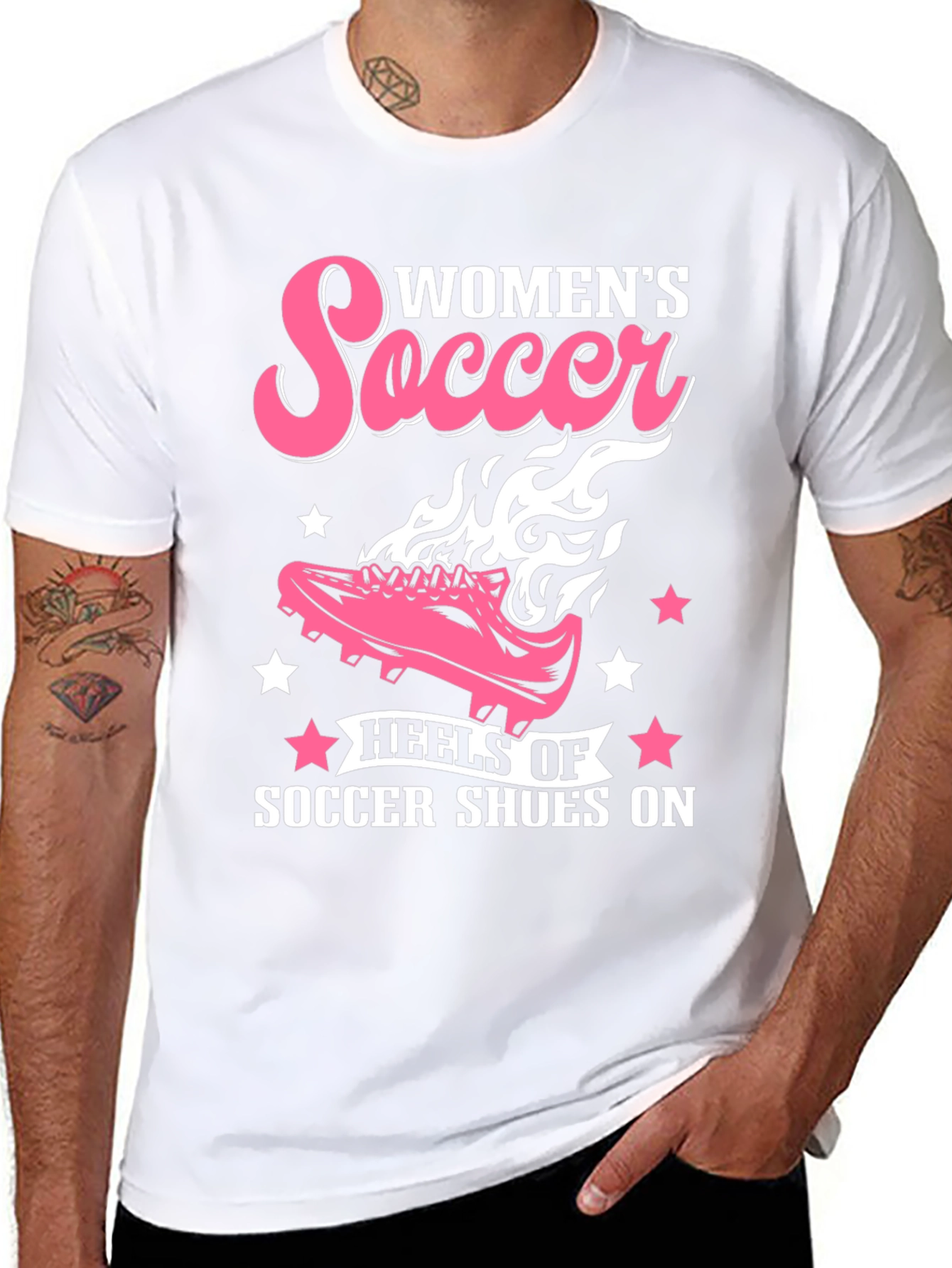Womens Soccer Shoes Graphic Tee