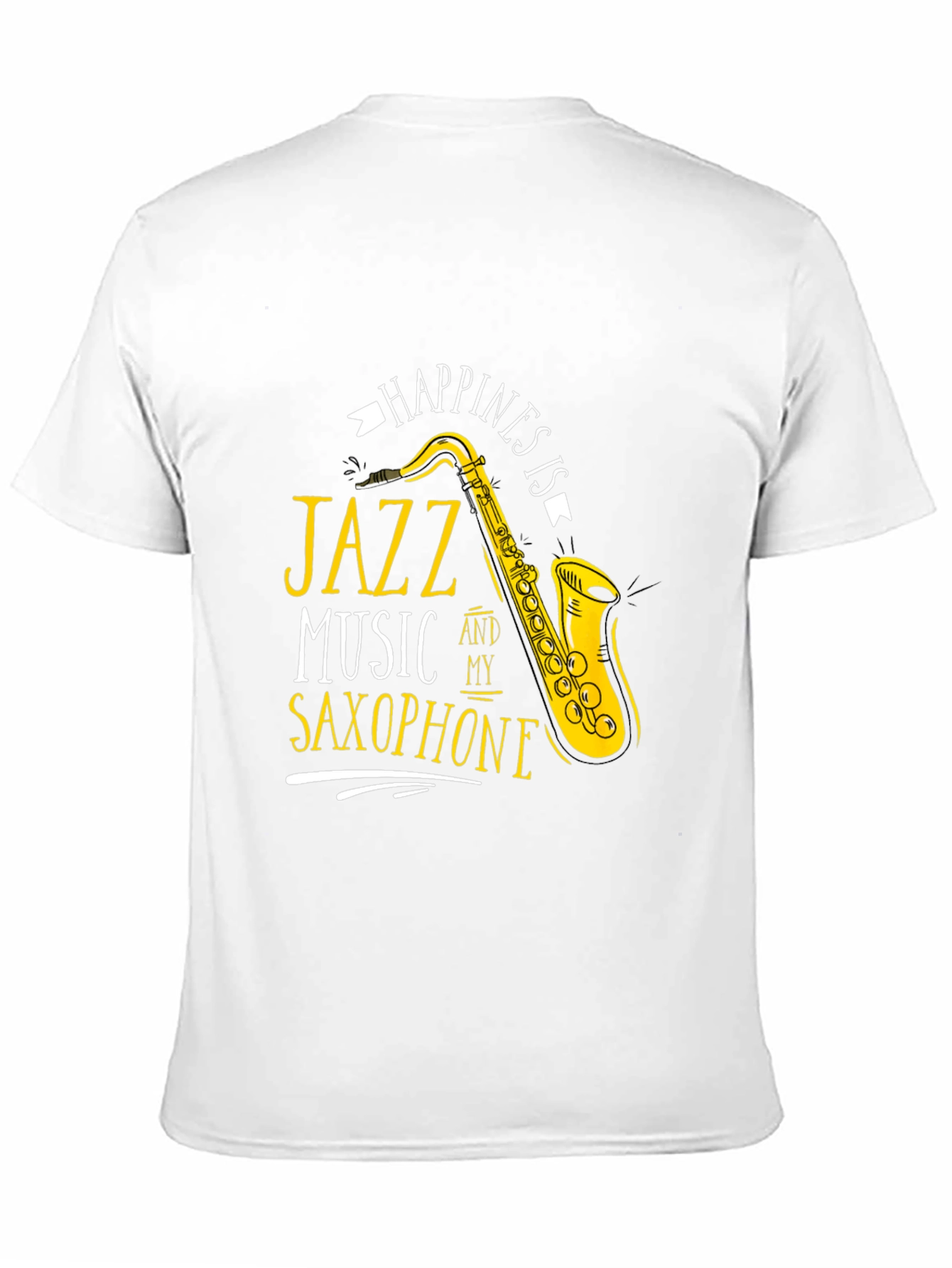 Jazz Music Saxophone T-Shirt - Happiness is Tee