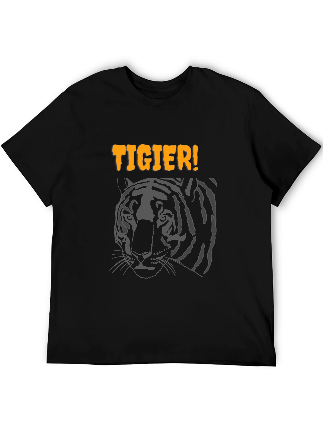 Cool Tigier Graphic Black T-Shirt