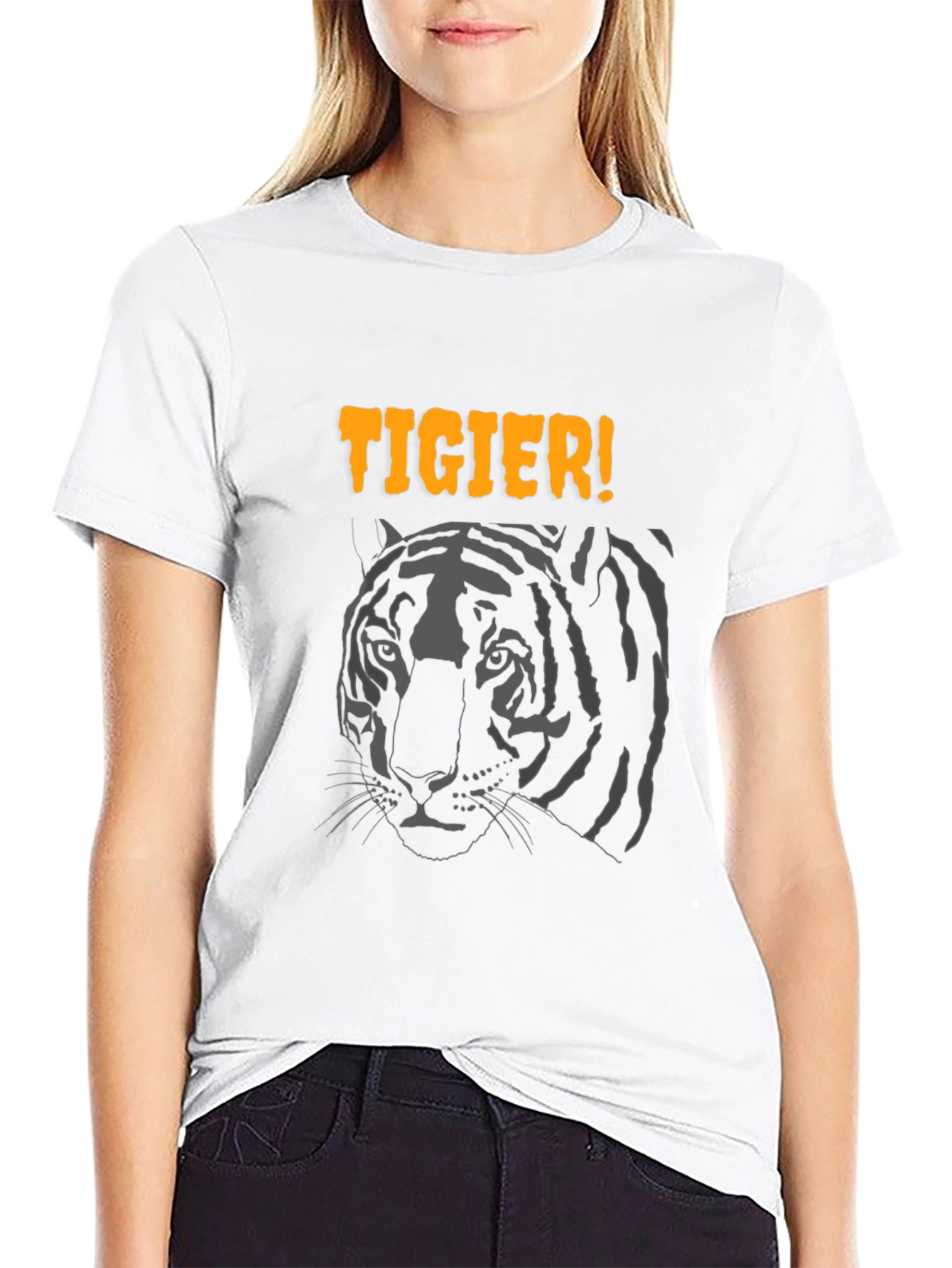 Cool Tigier Graphic Black T-Shirt