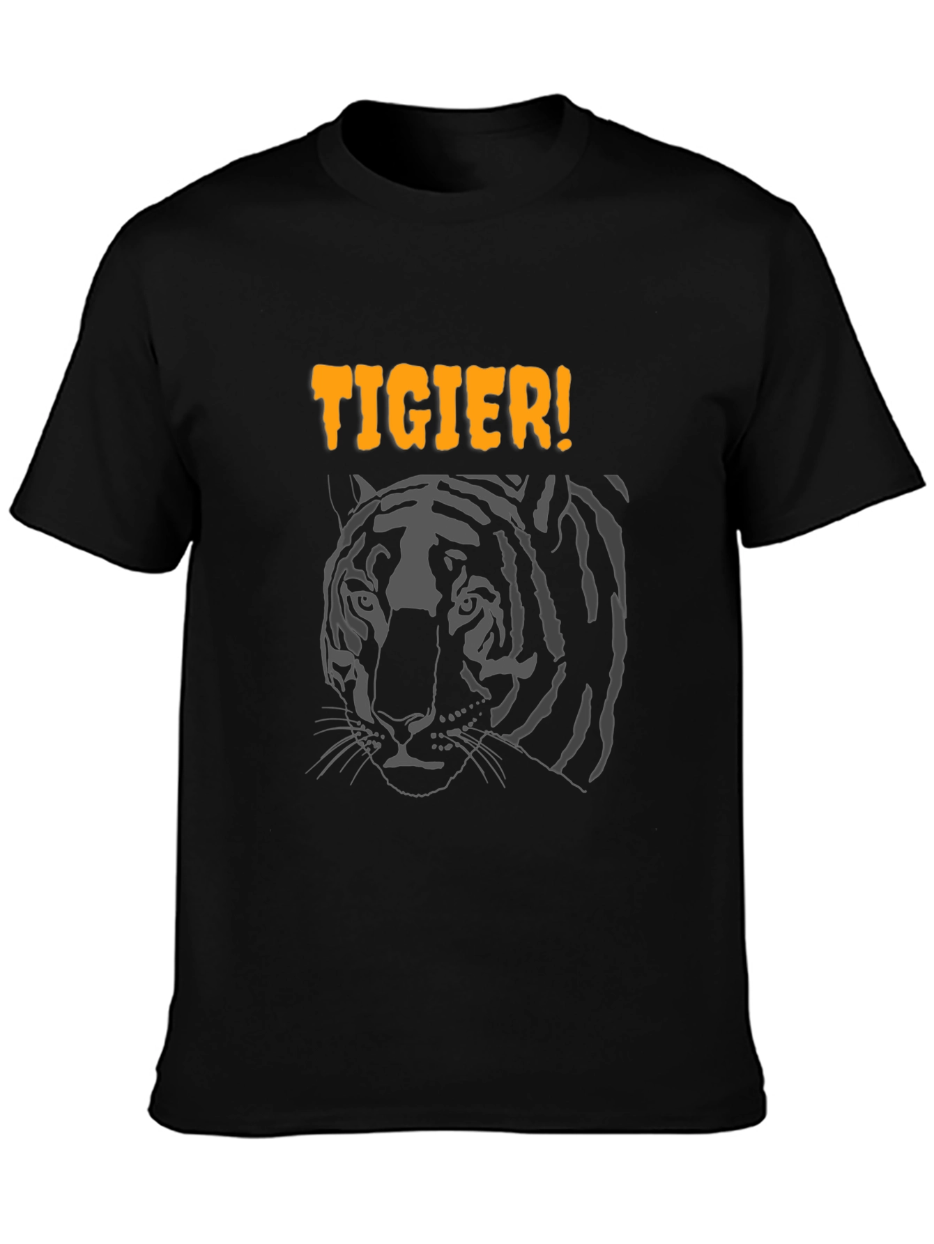 Cool Tigier Graphic Black T-Shirt