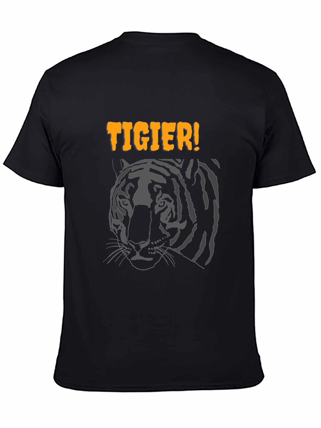 Cool Tigier Graphic Black T-Shirt
