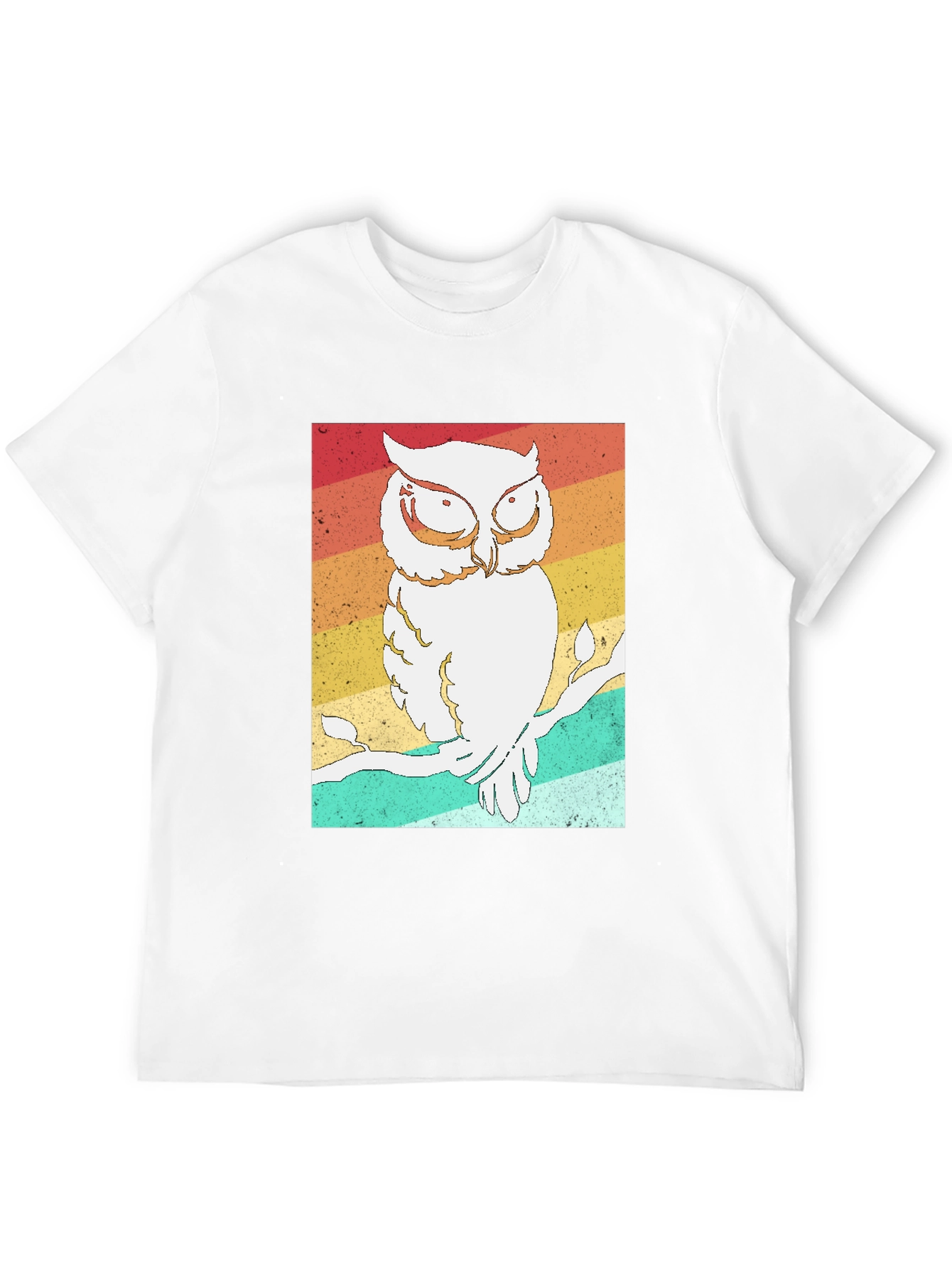 Retro Owl Graphic Tee - Stylish Bird Lovers T-Shirt