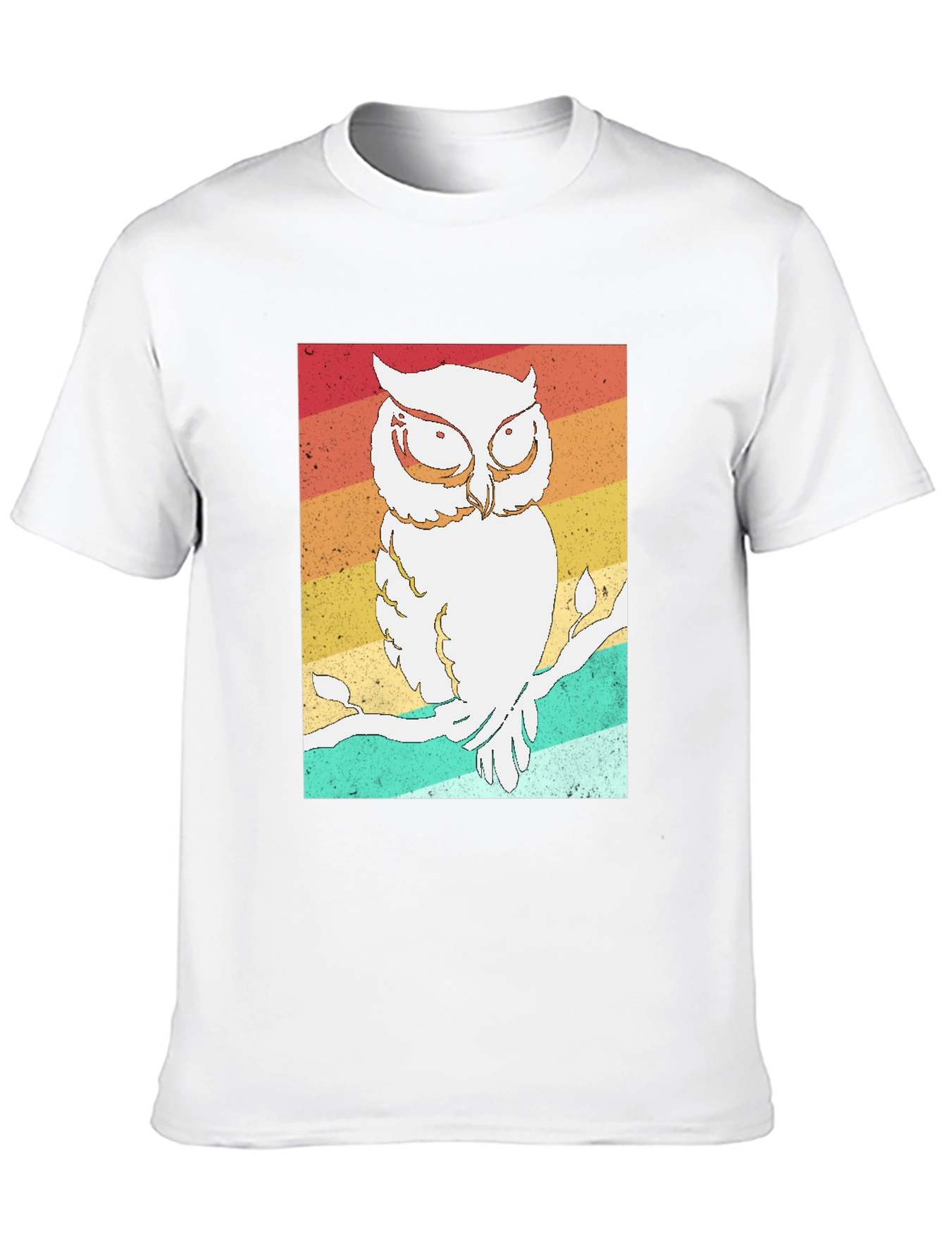 Retro Owl Graphic Tee - Stylish Bird Lovers T-Shirt