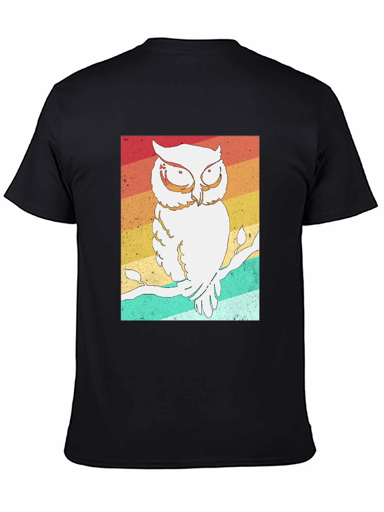 Retro Owl Graphic Tee - Stylish Bird Lovers T-Shirt